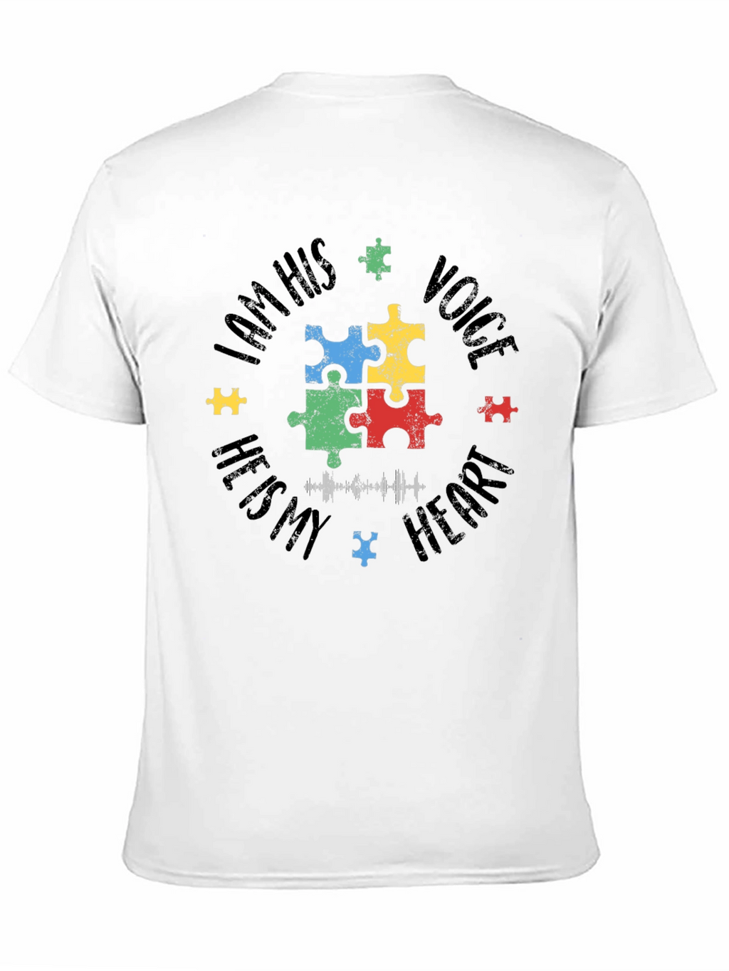 Autism Awareness Puzzle Piece Graphic T-Shirt