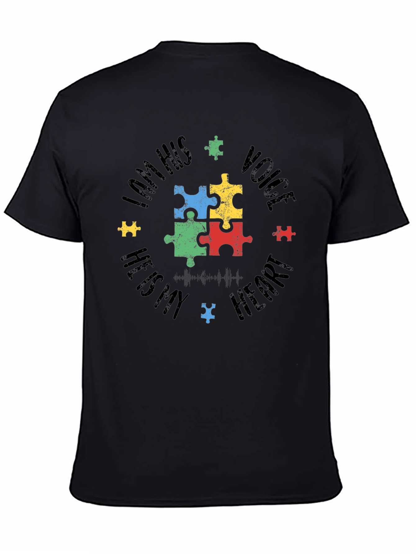 Autism Awareness Puzzle Piece Graphic T-Shirt