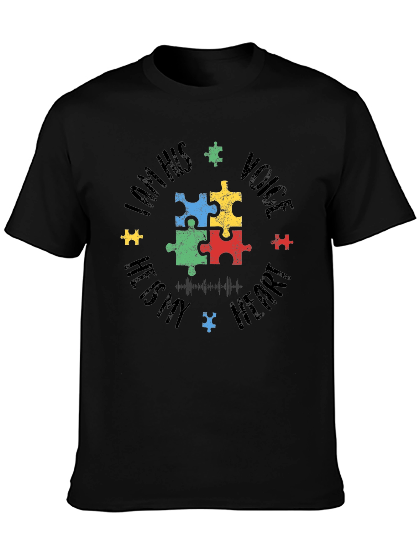 Autism Awareness Puzzle Piece Graphic T-Shirt