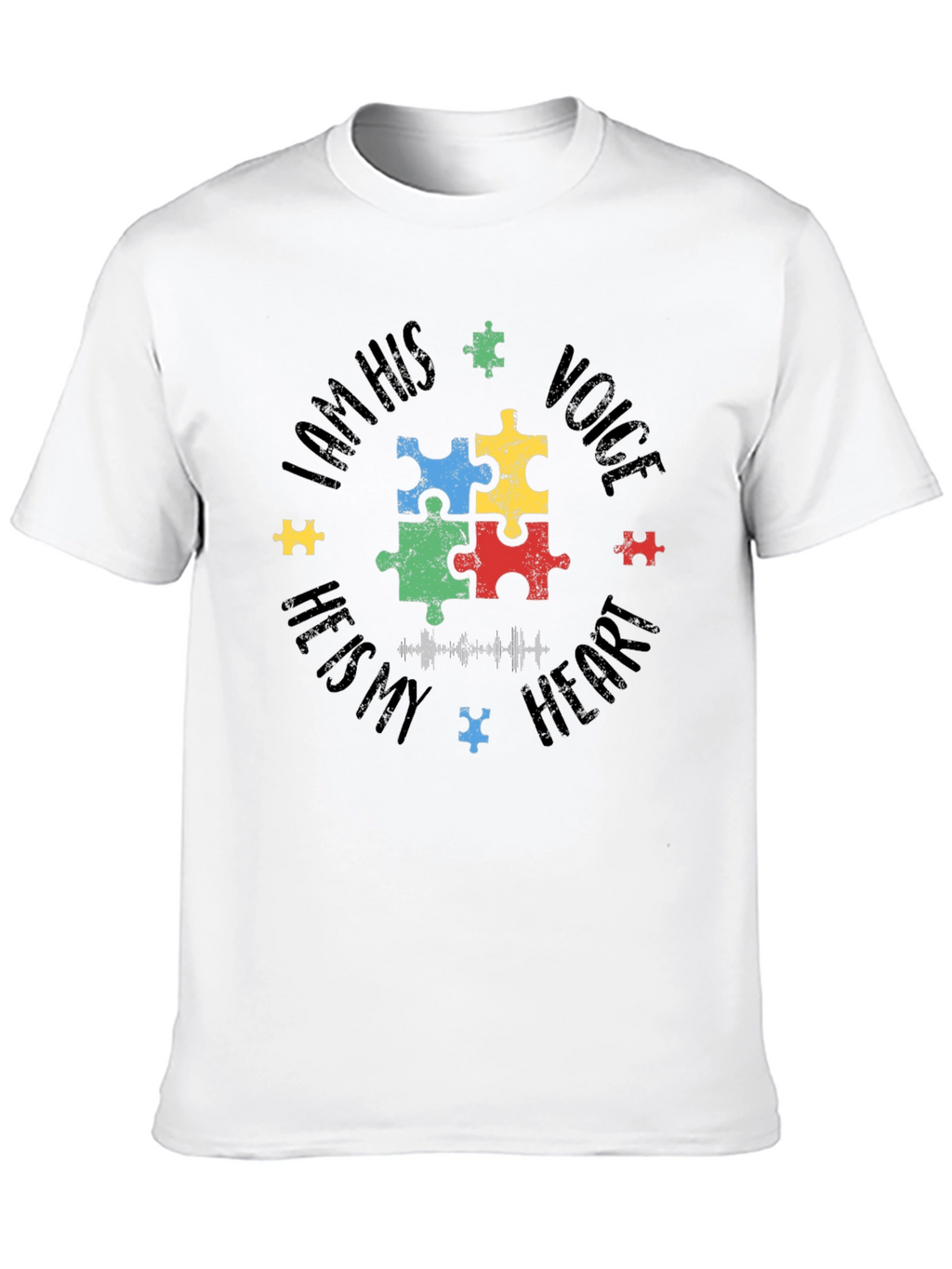Autism Awareness Puzzle Piece Graphic T-Shirt