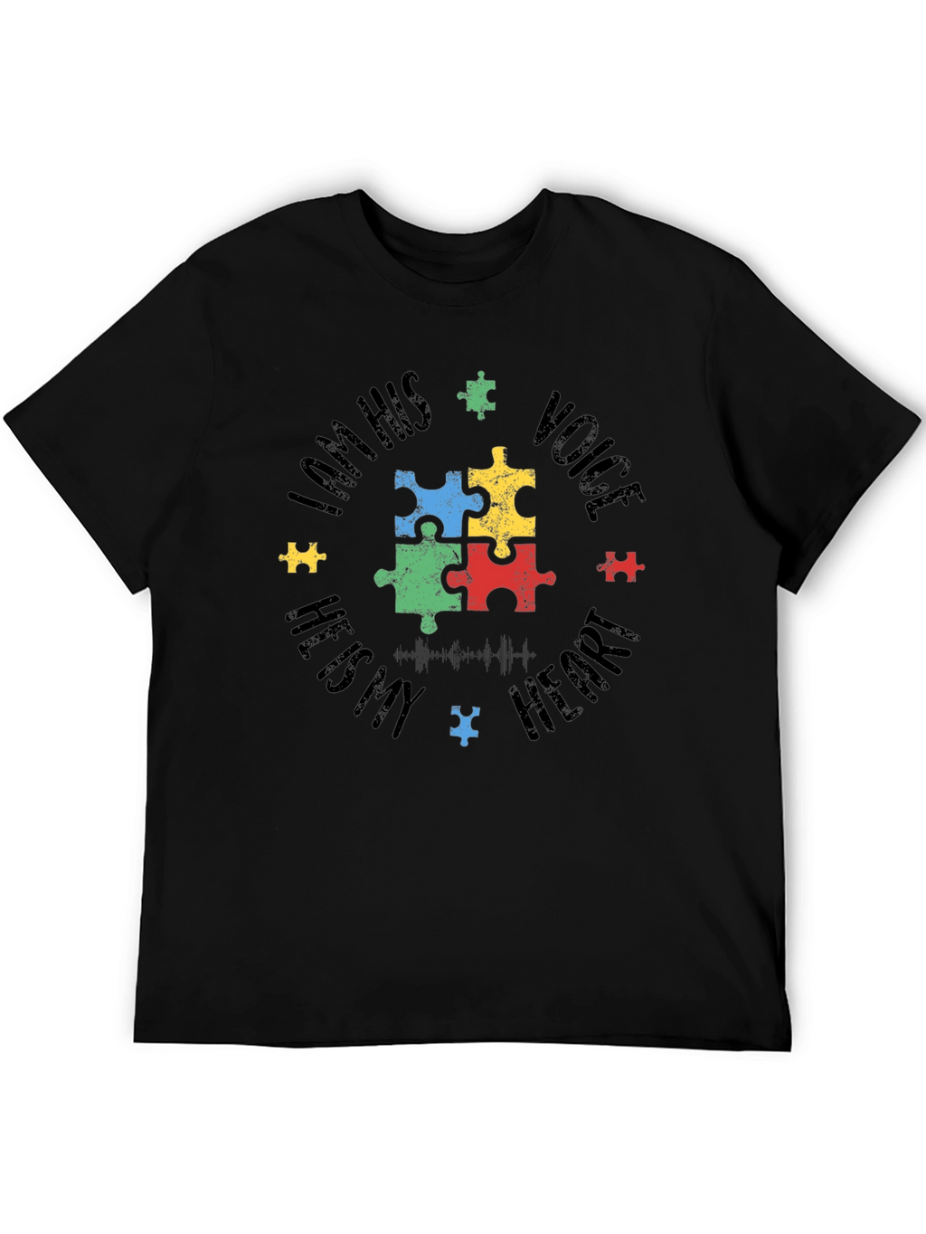 Autism Awareness Puzzle Piece Graphic T-Shirt