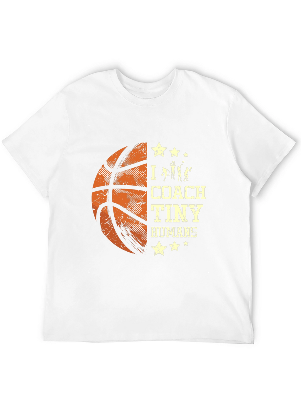 Basketball Coach T-Shirt I Coach Tiny Humans Tee