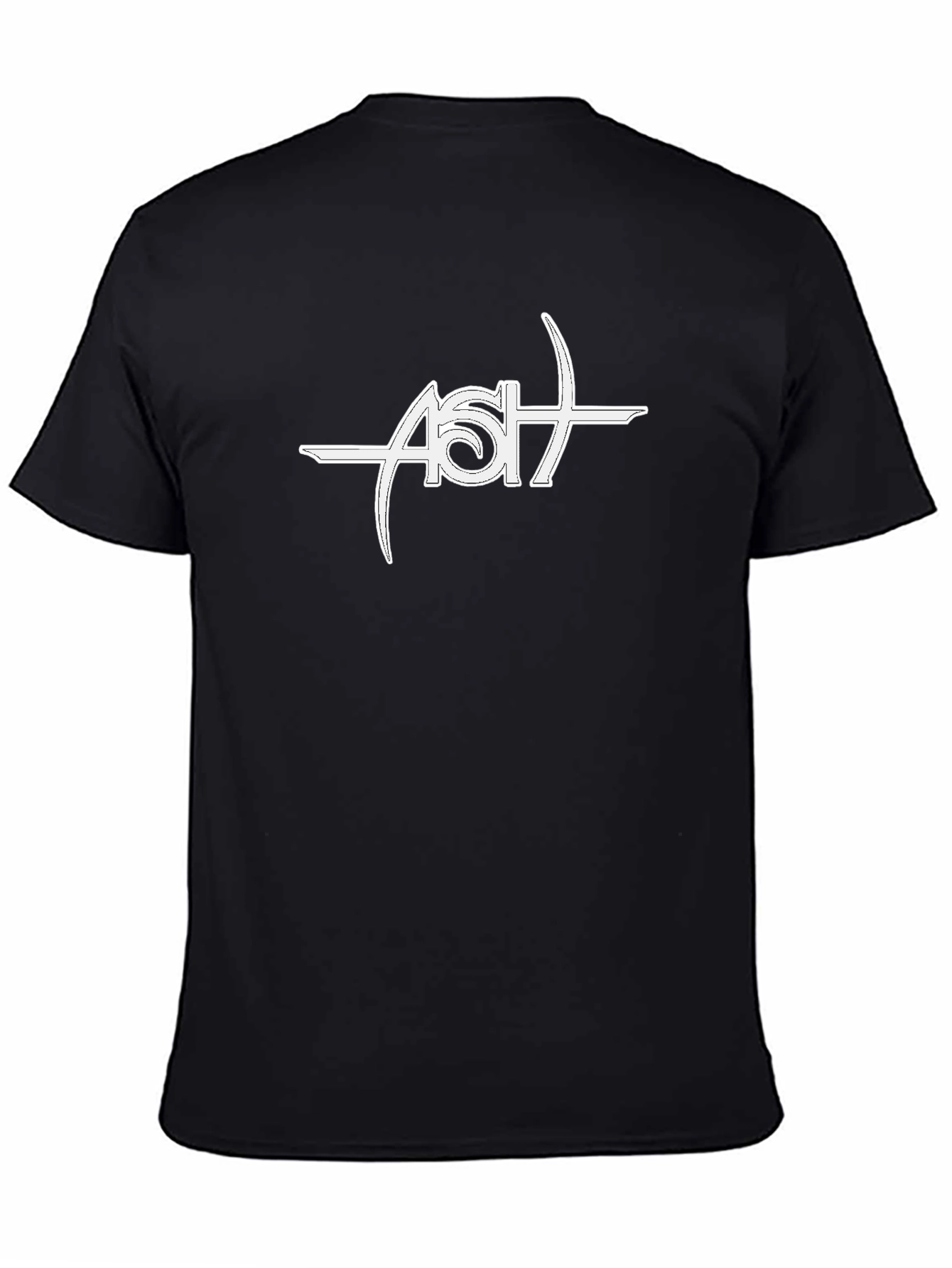 Ash Band Logo Black T-Shirt - Music Fan Apparel