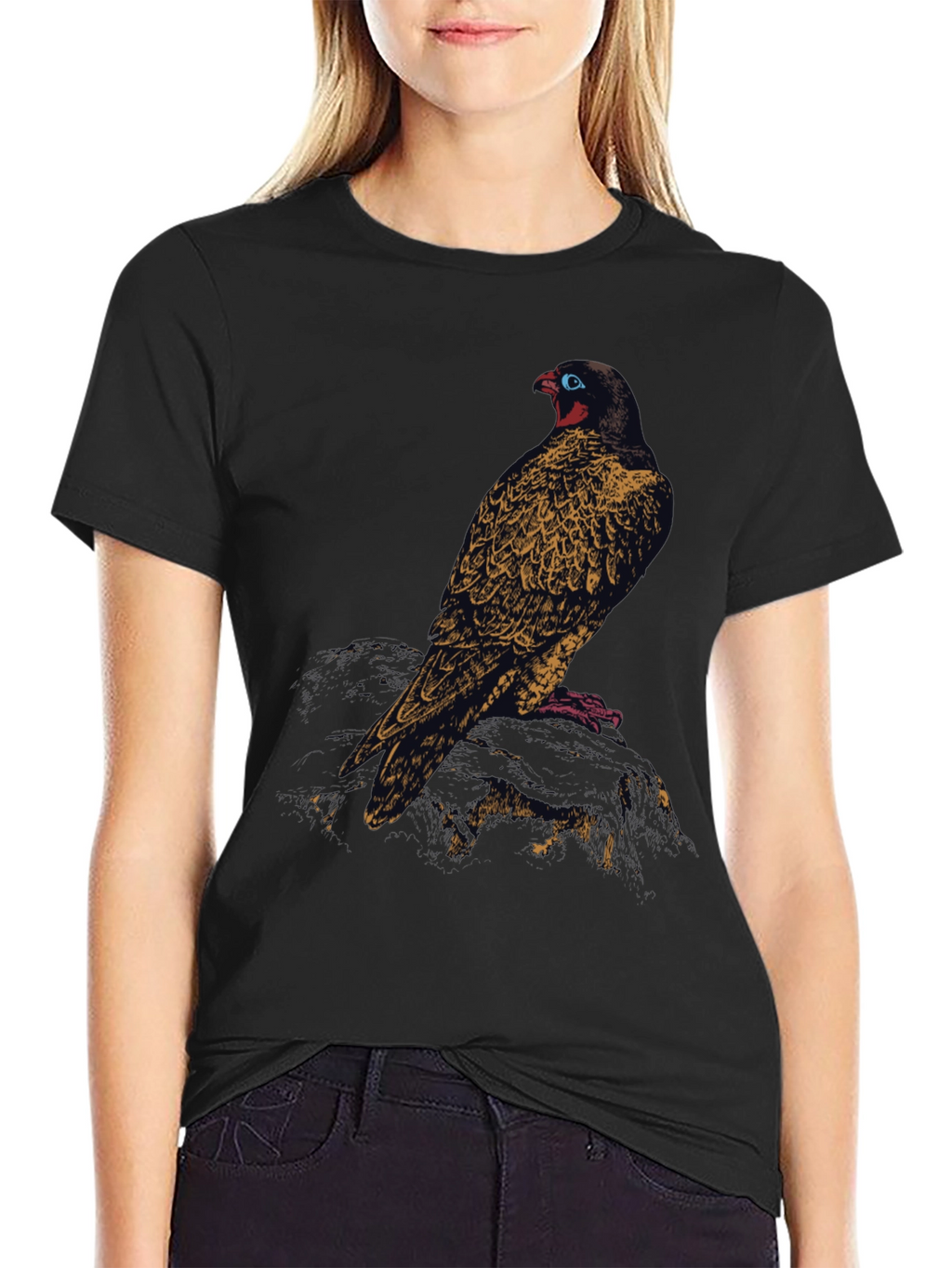 Raven Graphic Black T-Shirt