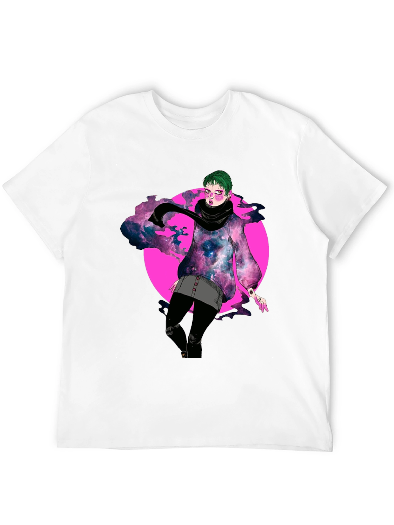 Galaxy Girl Graphic Tee - Unique Design
