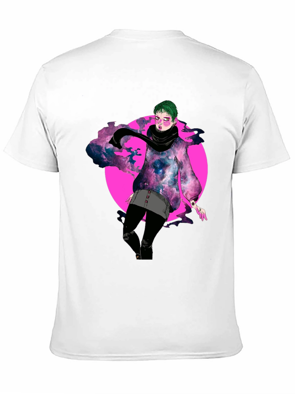 Galaxy Girl Graphic Tee - Unique Design
