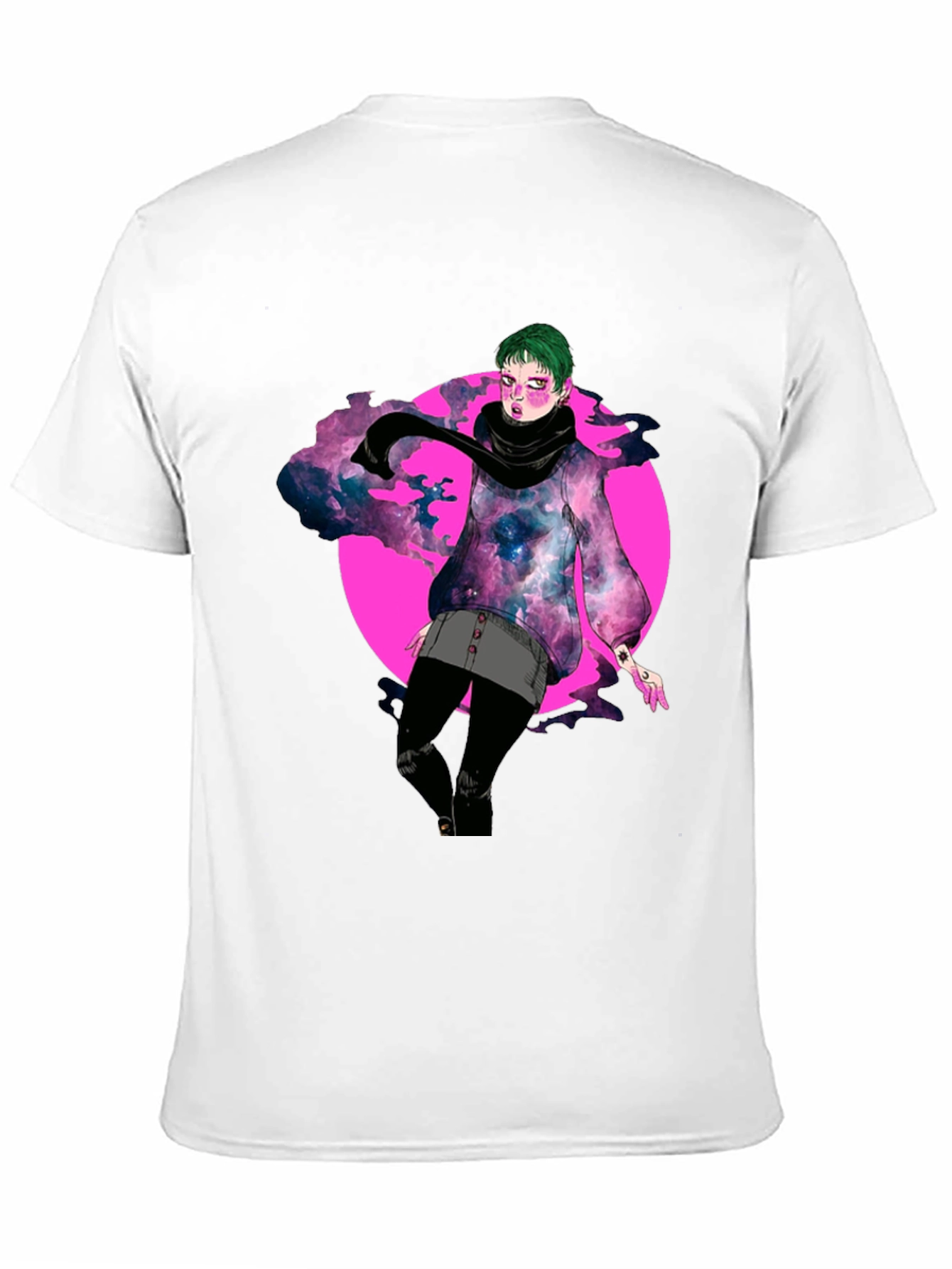 Galaxy Girl Graphic Tee - Unique Design