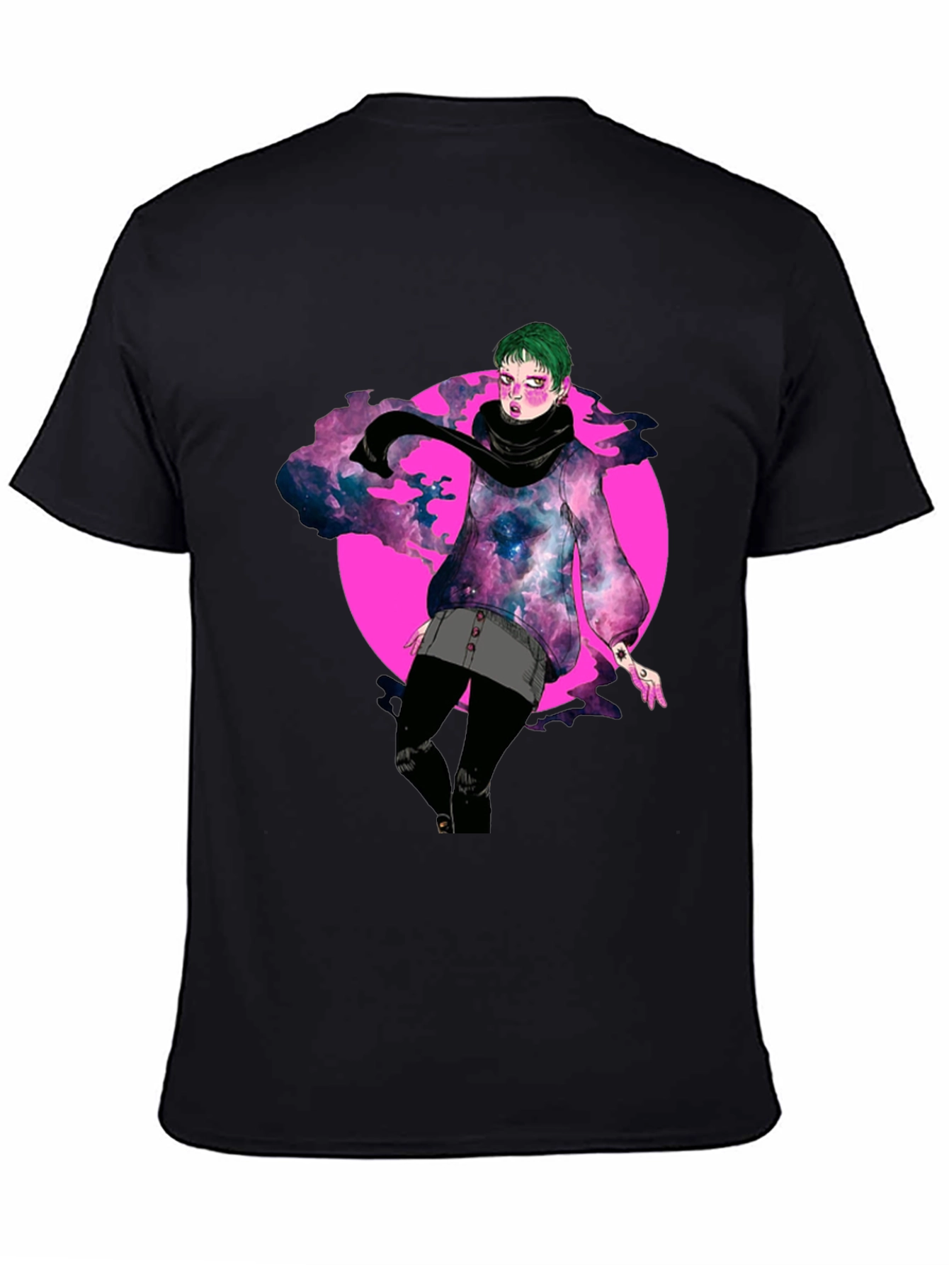 Galaxy Girl Graphic Tee - Unique Design