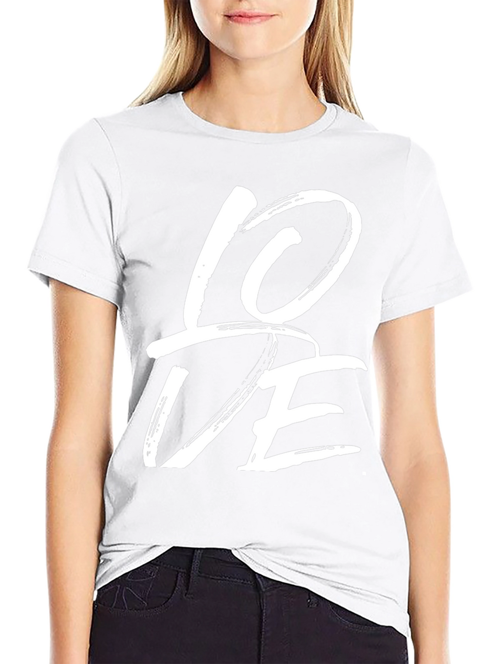 Love Graphic Tee - Stylish Black Casual T-Shirt