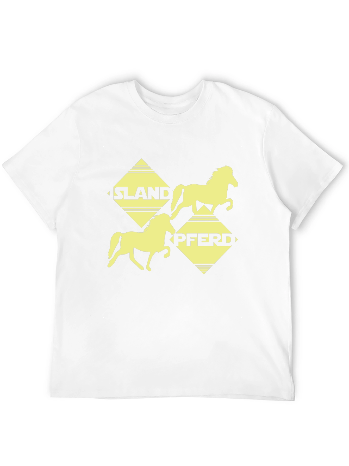 Islandpferd Graphic Tee - Black Cotton T-Shirt