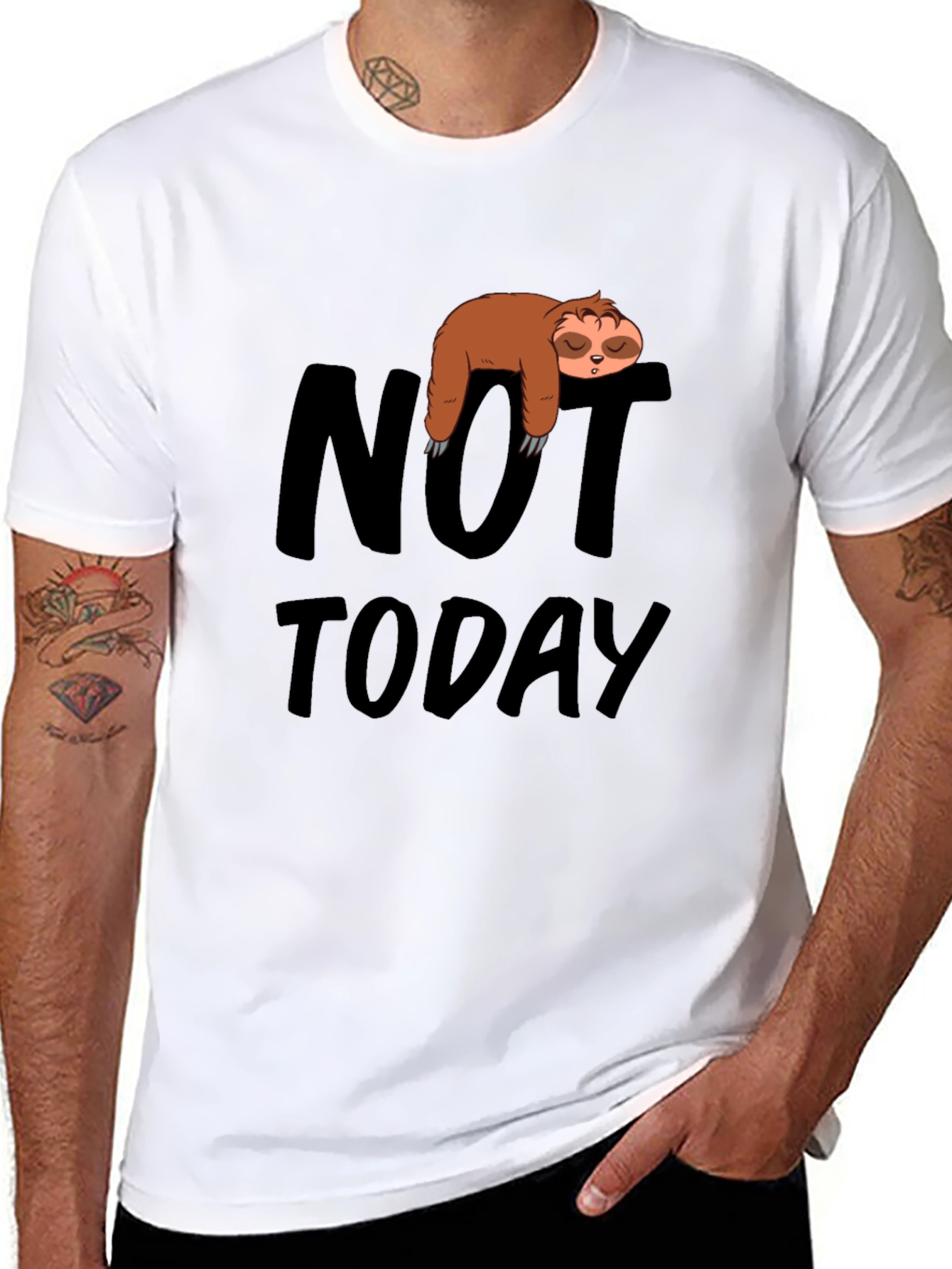 Not Today Sloth Graphic Tee