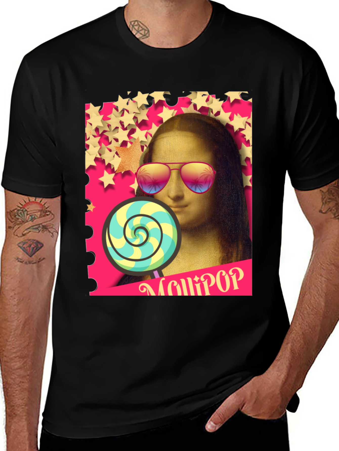 Mona Lisa Lollipop Graphic Tee