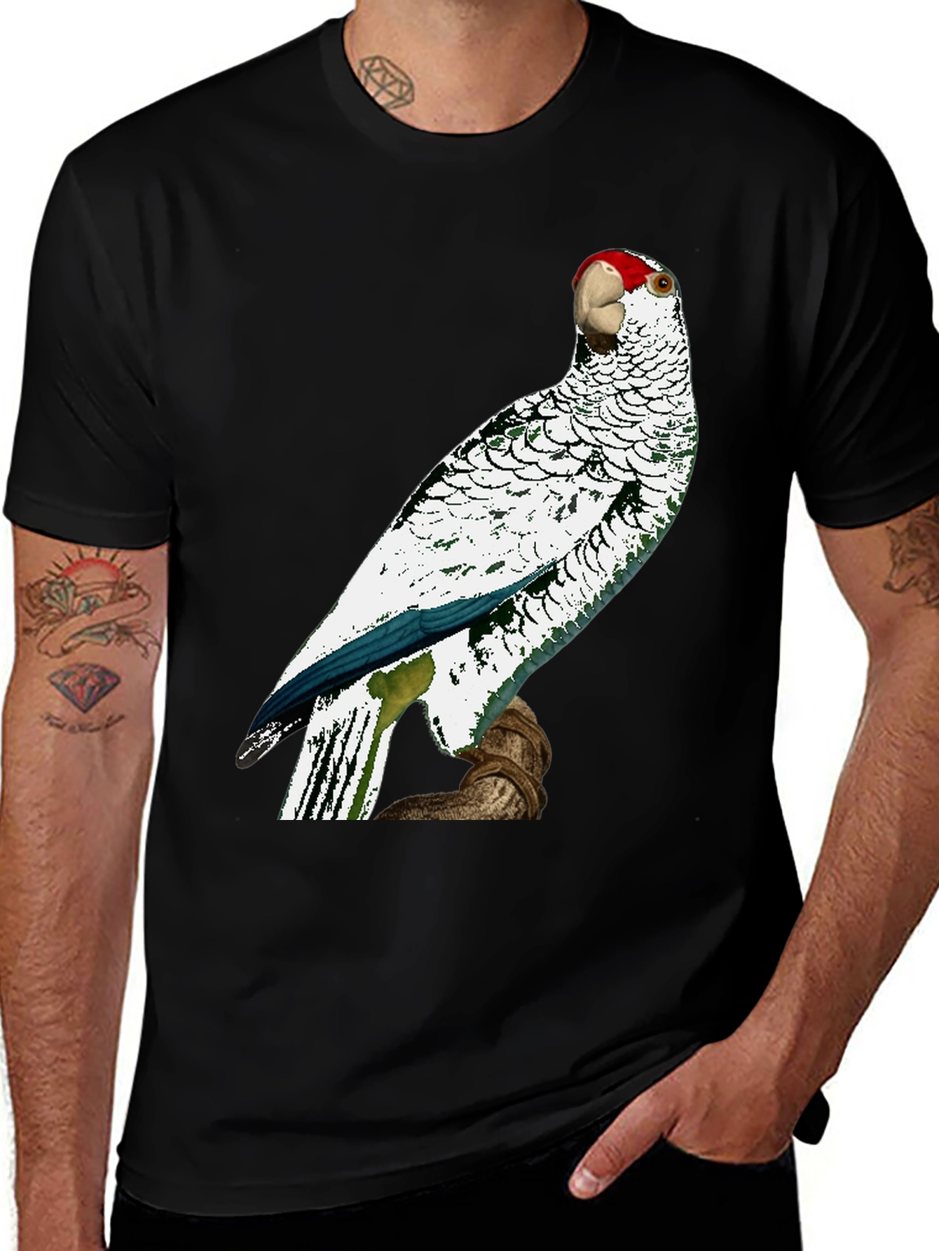 Parrot Graphic Tee - Unique Bird Design