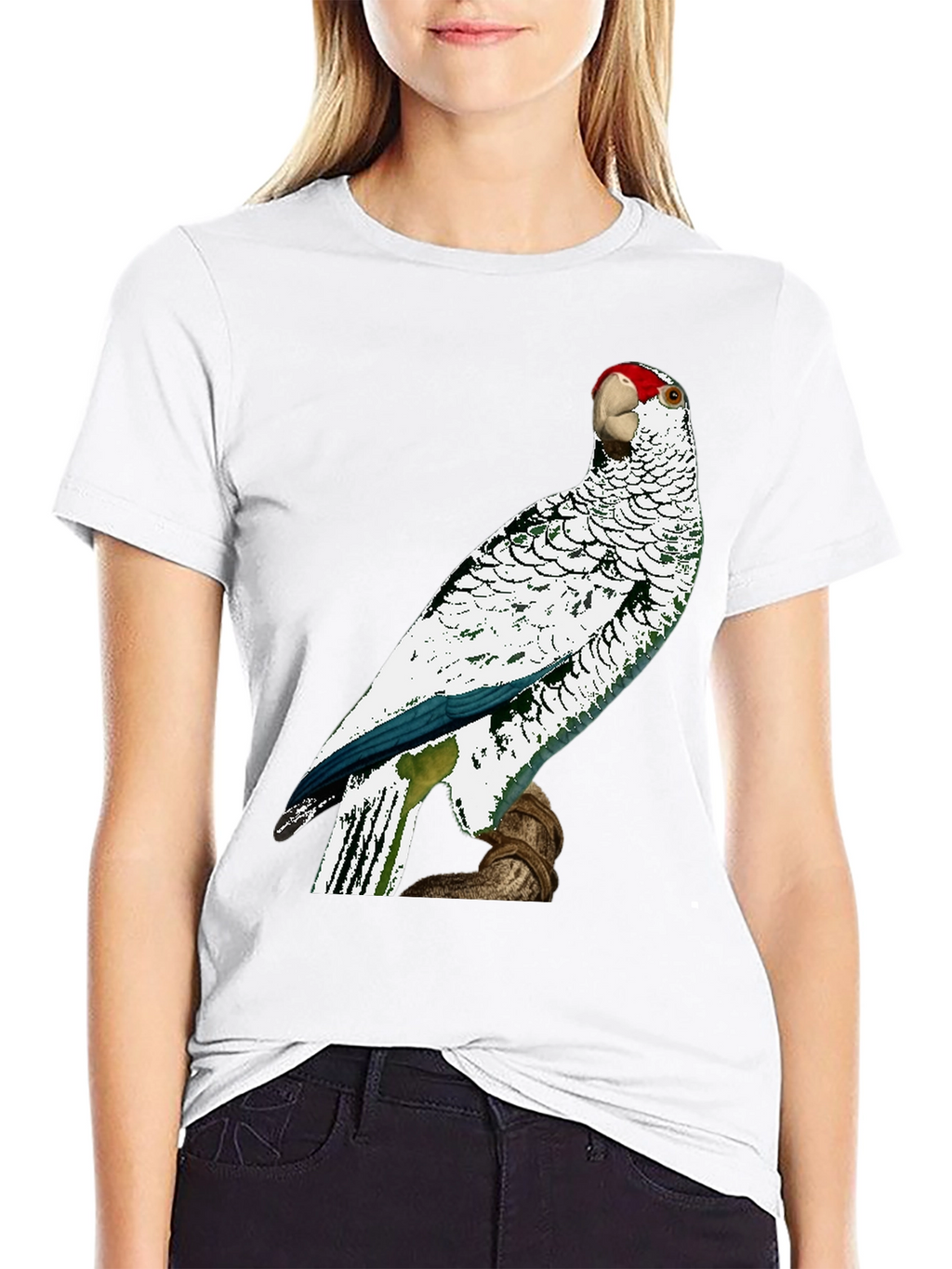 Parrot Graphic Tee - Unique Bird Design