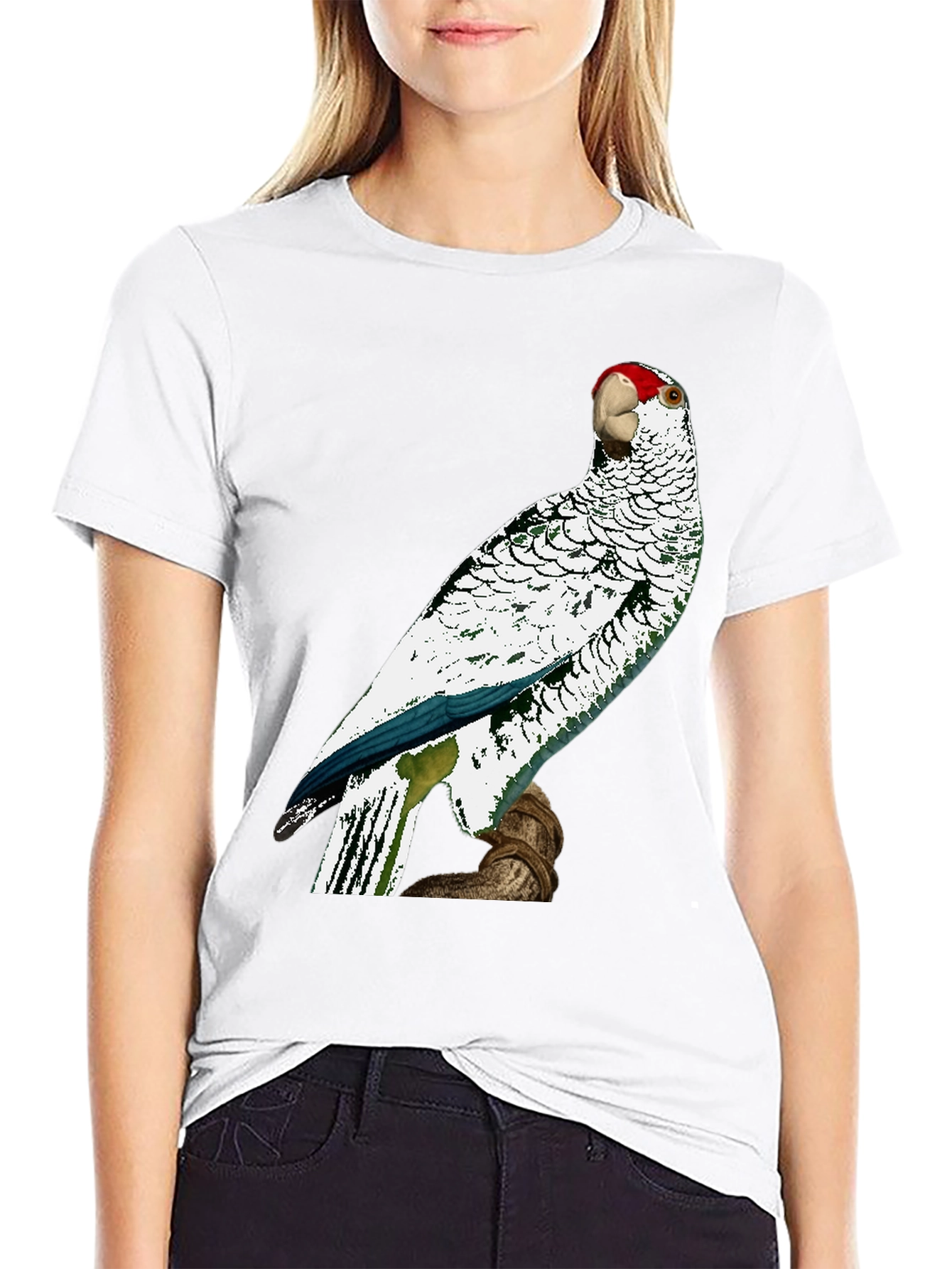 Parrot Graphic Tee - Unique Bird Design