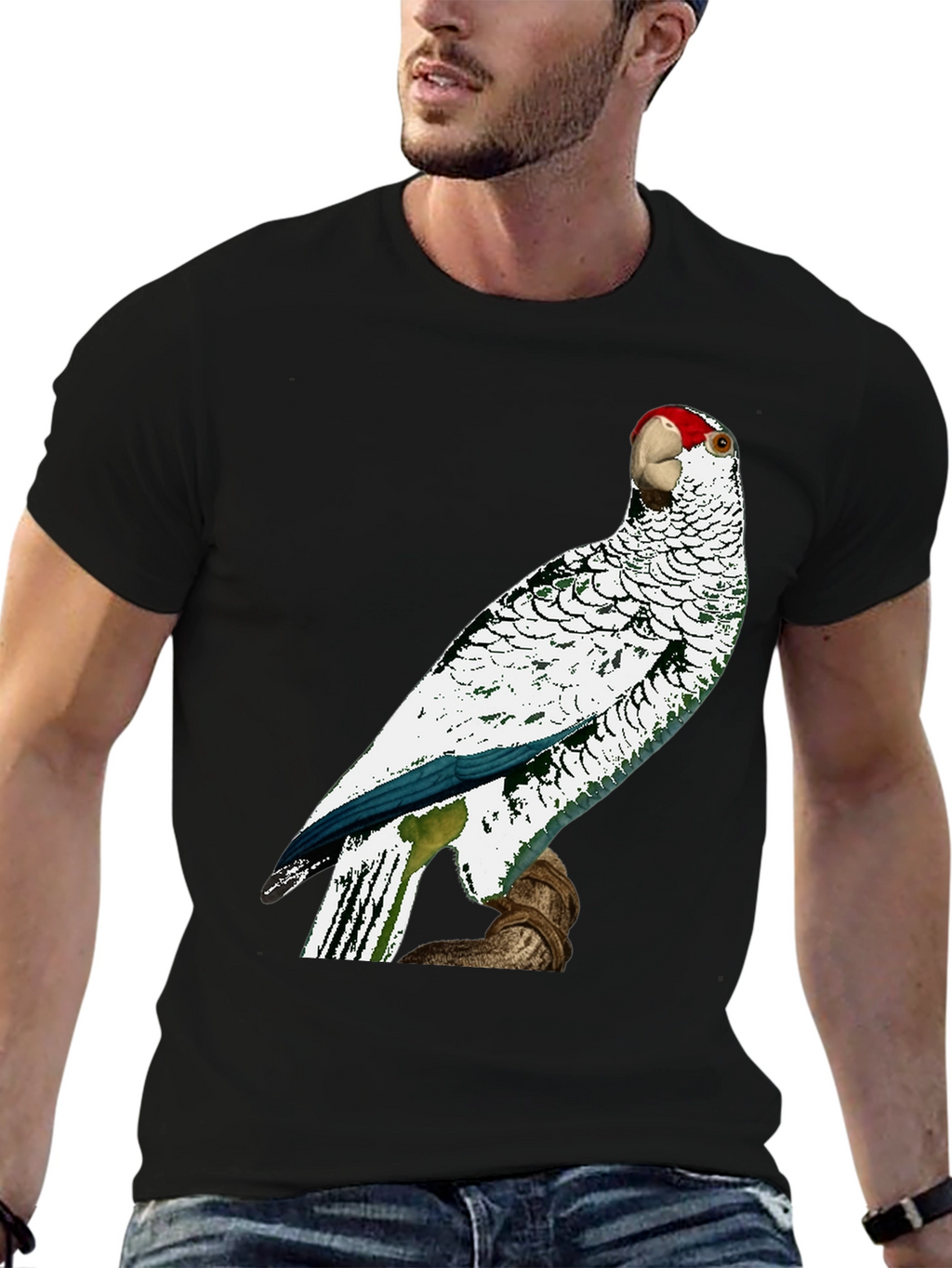 Parrot Graphic Tee - Unique Bird Design