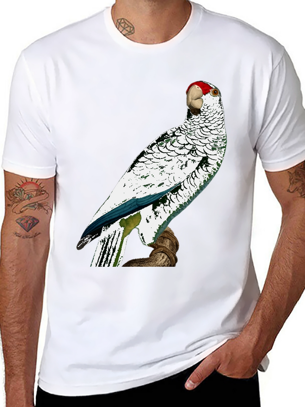 Parrot Graphic Tee - Unique Bird Design
