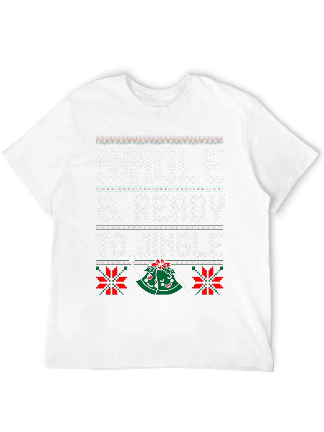 Single & Ready to Jingle Ugly Christmas Sweater T-Shirt