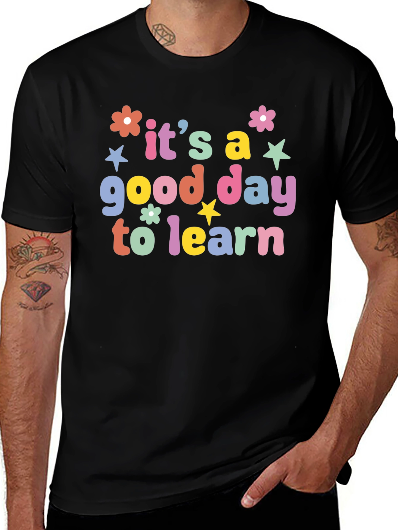 Its a Good Day to Learn Black T-Shirt