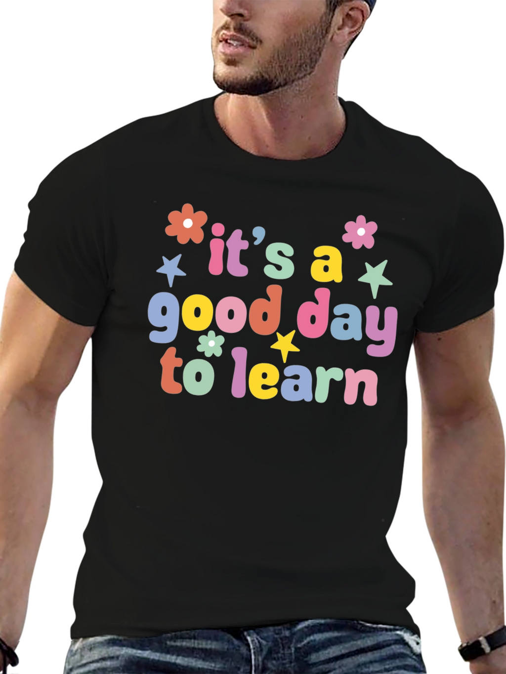 Its a Good Day to Learn Black T-Shirt