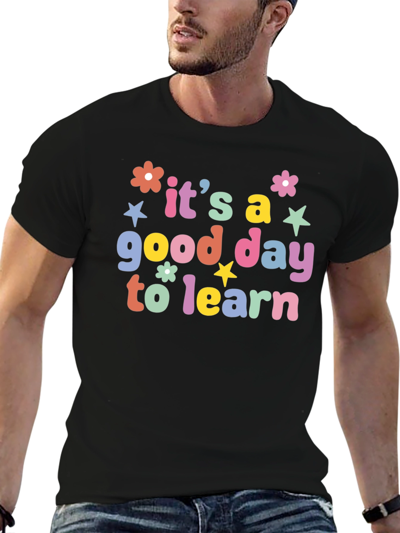 Its a Good Day to Learn Black T-Shirt