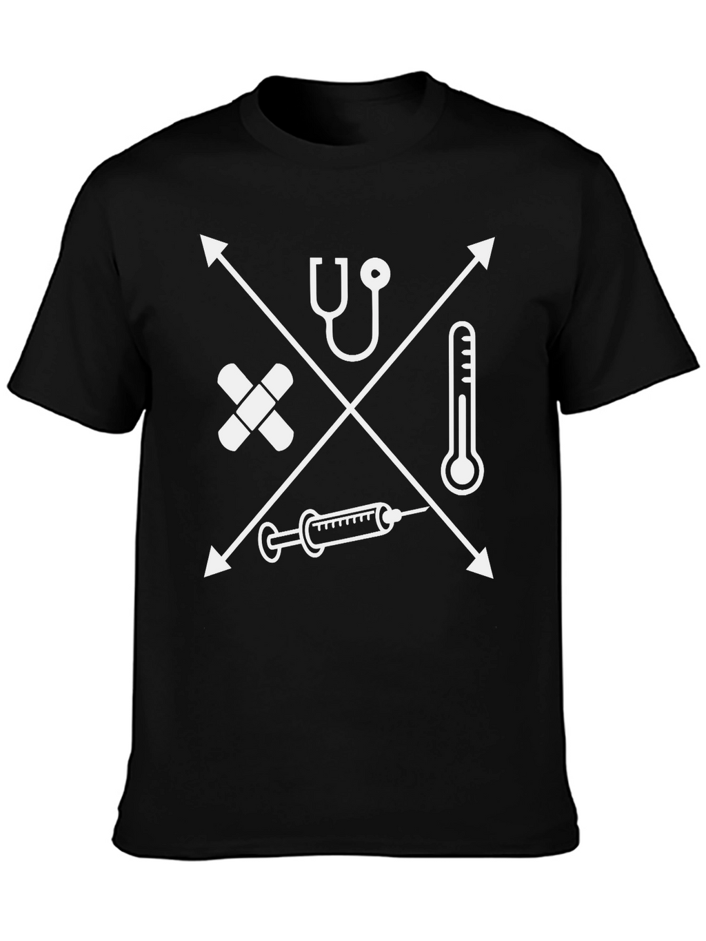 Medical Symbol T-Shirt - Black