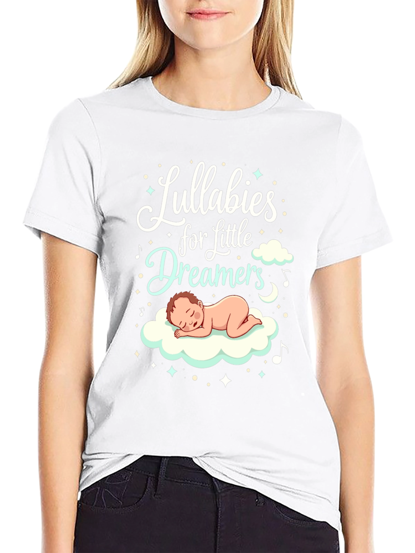 Lullabies for Little Dreamers Black Graphic Tee