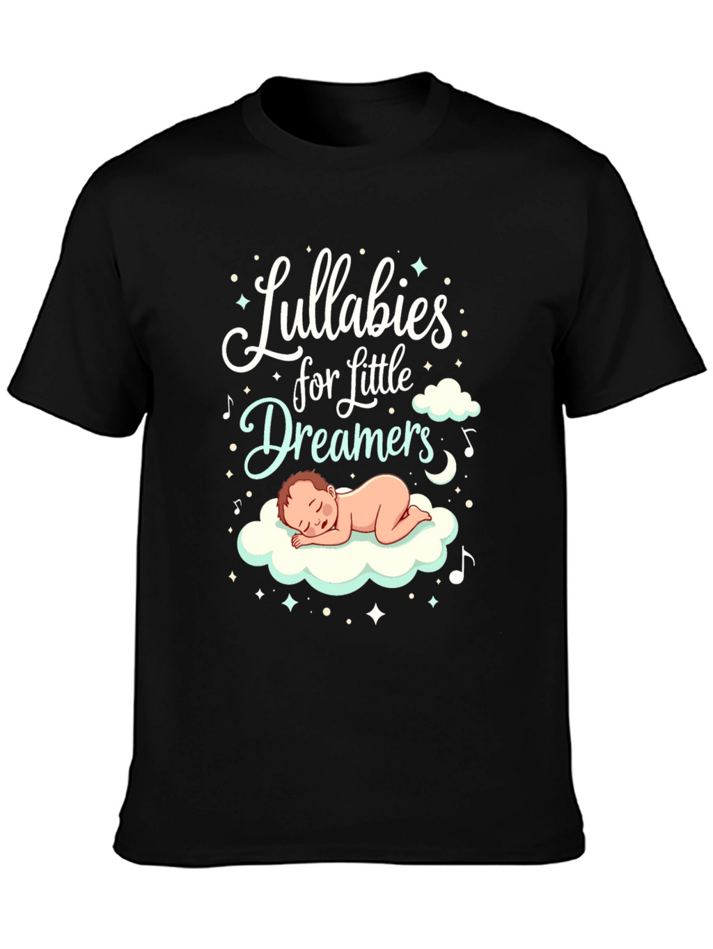 Lullabies for Little Dreamers Black Graphic Tee
