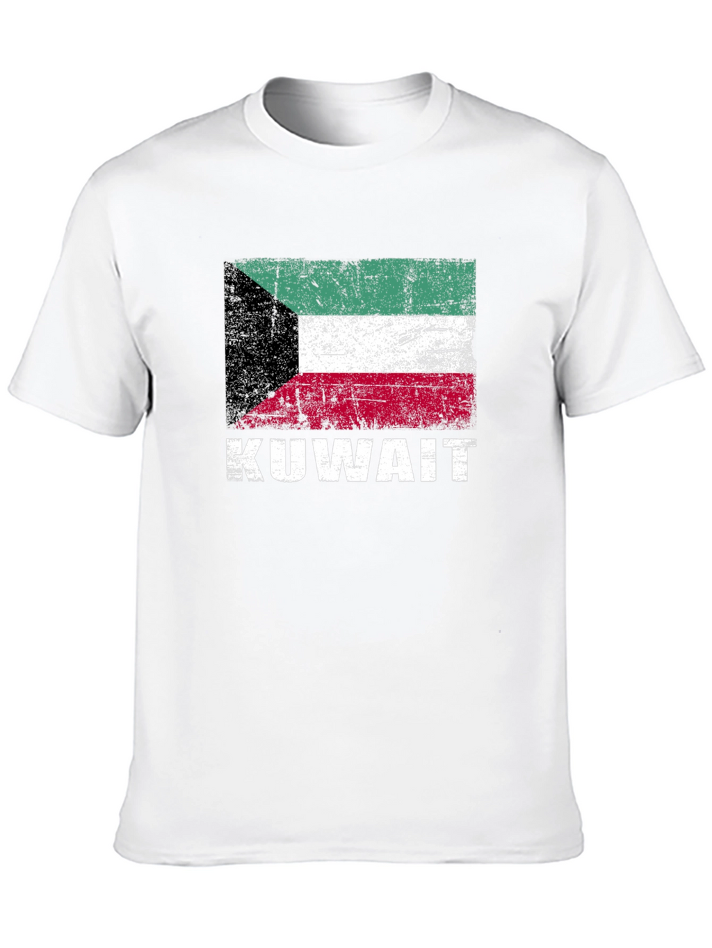 Kuwait Flag T-Shirt - Distressed Look
