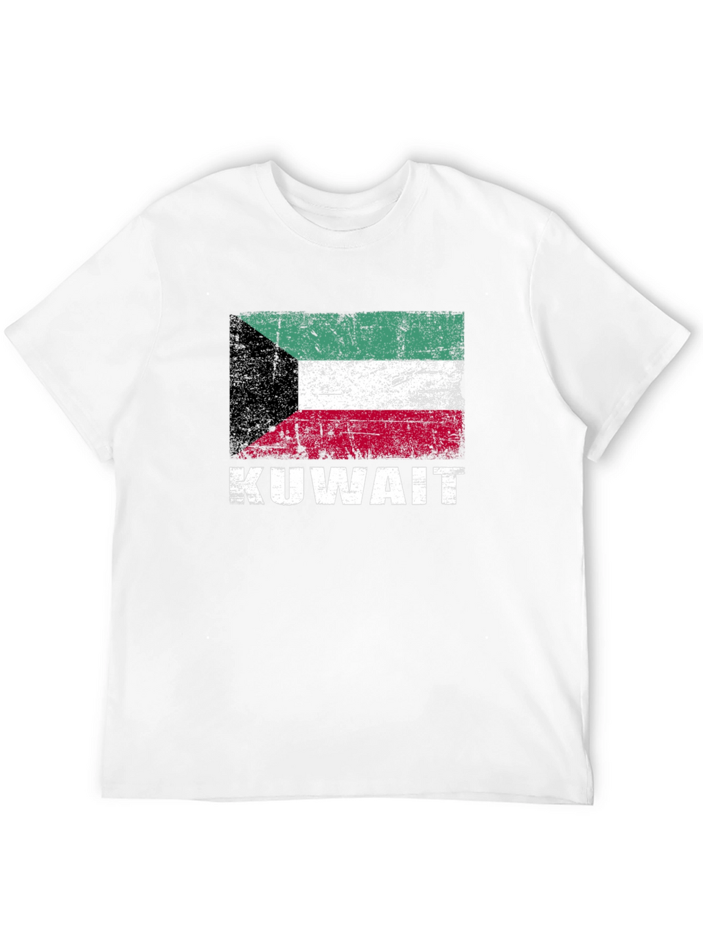 Kuwait Flag T-Shirt - Distressed Look