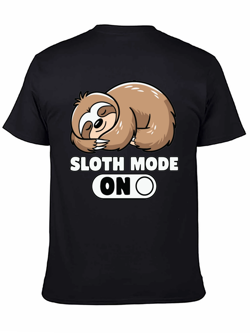 Sloth Mode ON Graphic Tee - Relaxed Style