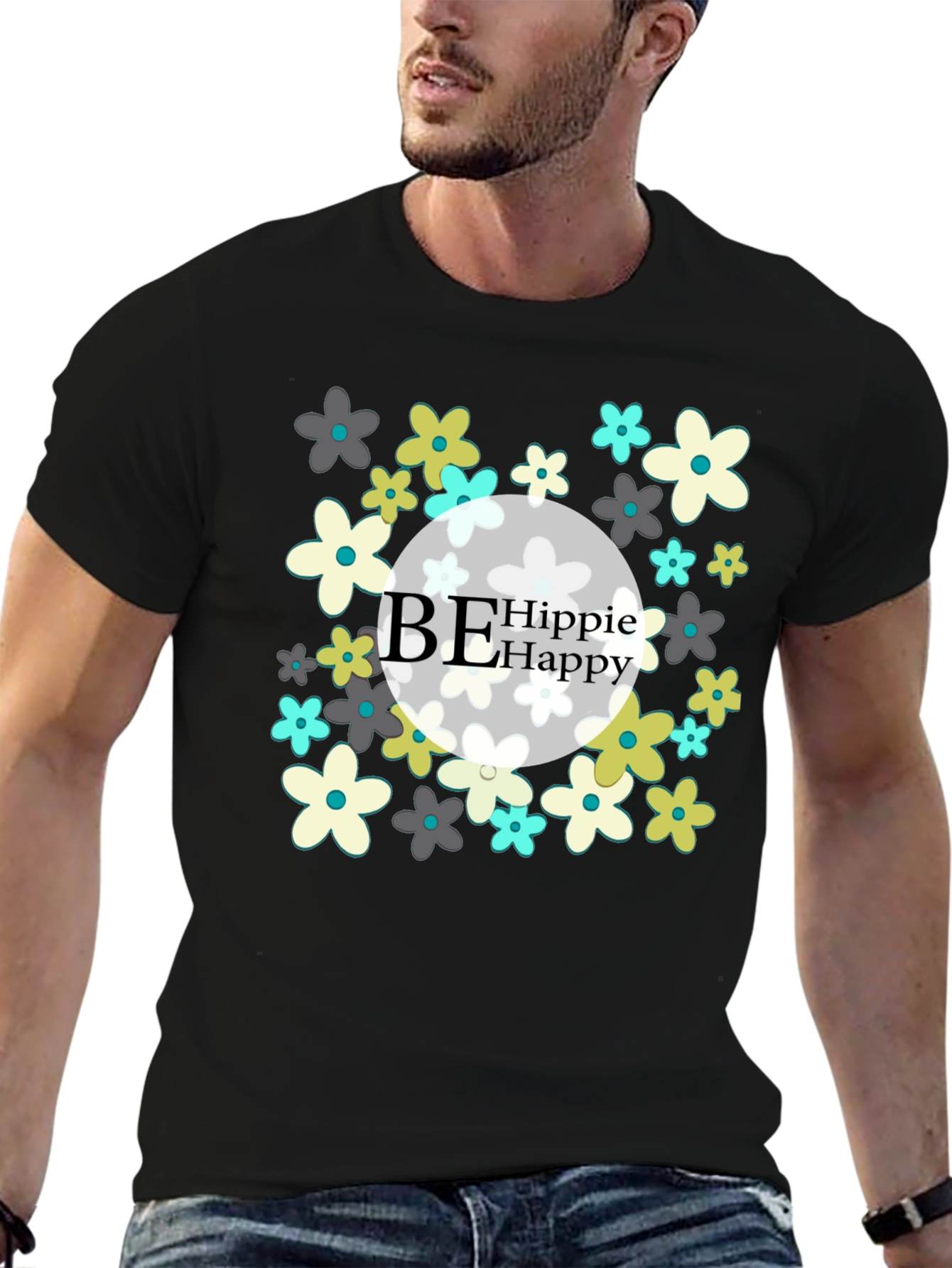 Be Hippie Happy Graphic Tee