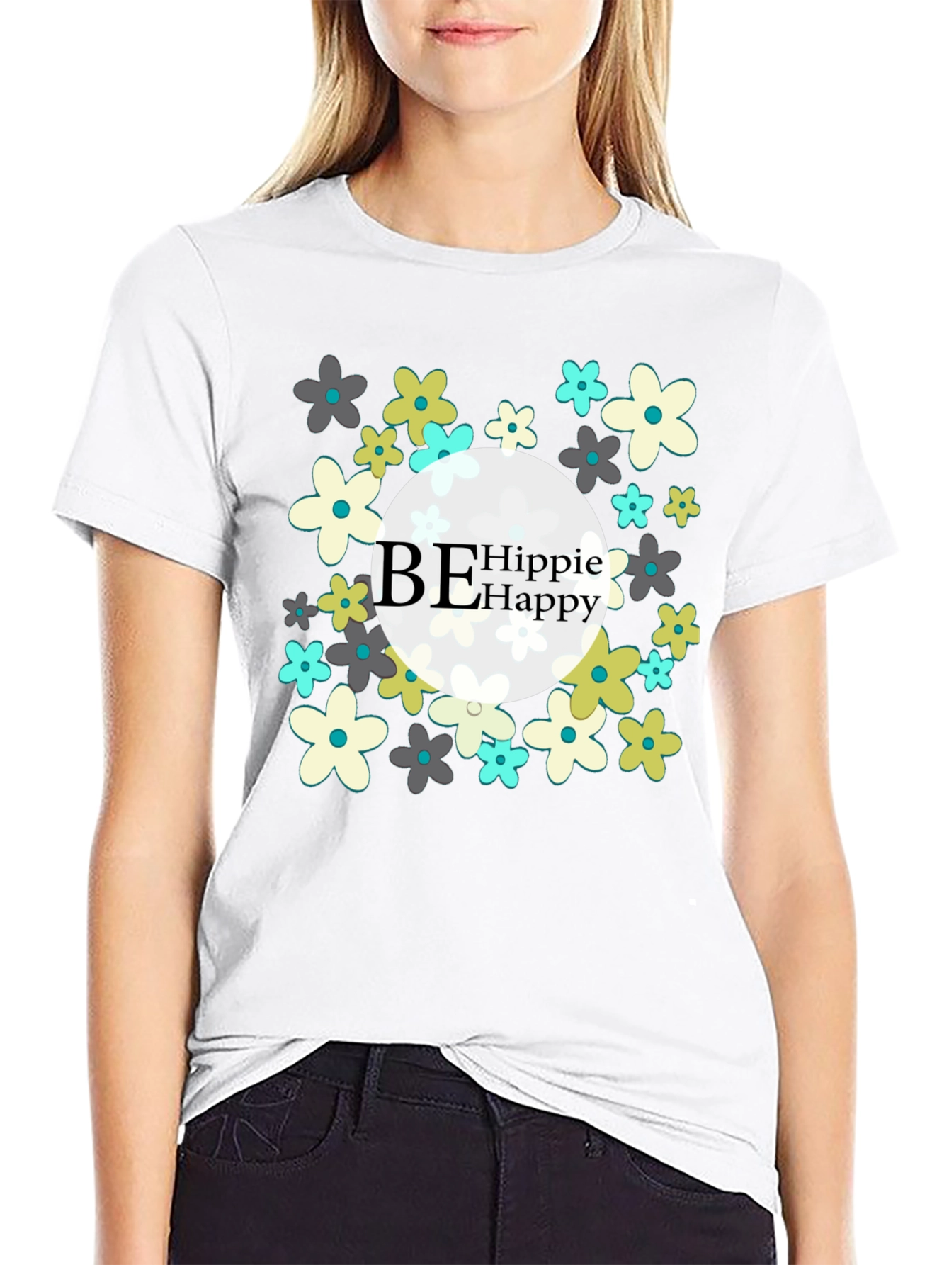 Be Hippie Happy Graphic Tee