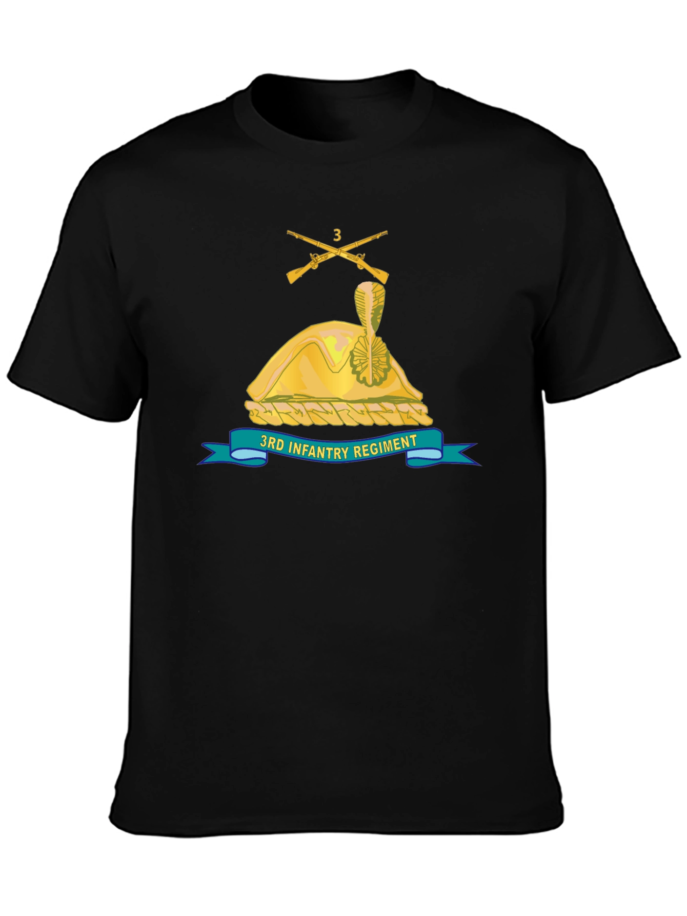3rd Infantry Regiment Black T-Shirt