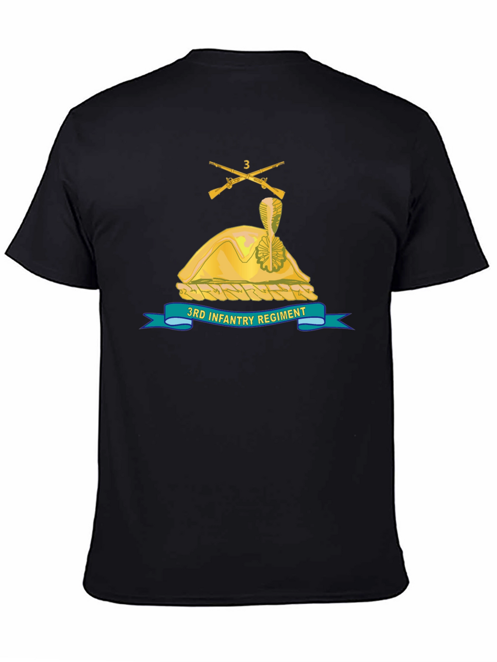 3rd Infantry Regiment Black T-Shirt