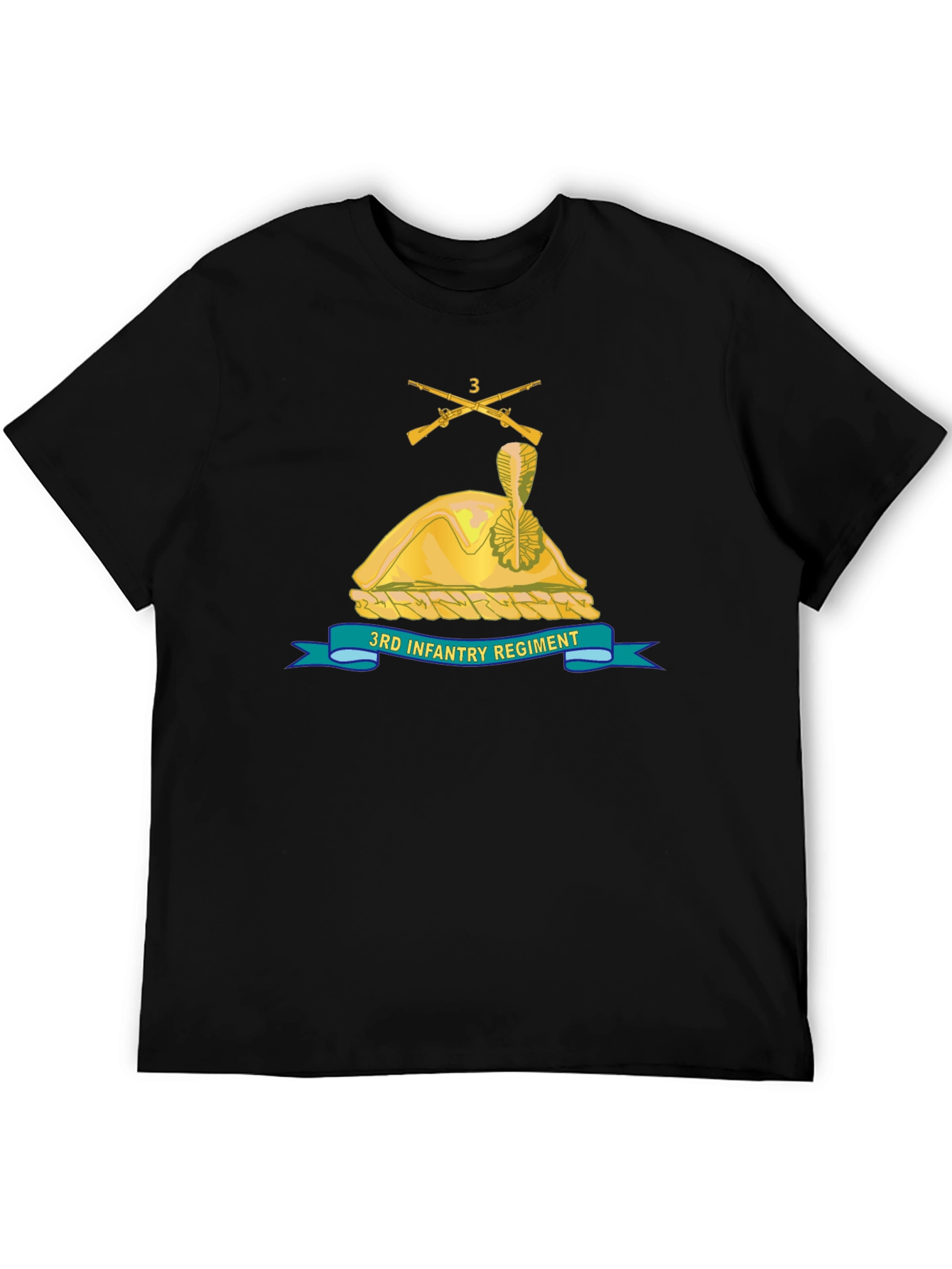 3rd Infantry Regiment Black T-Shirt