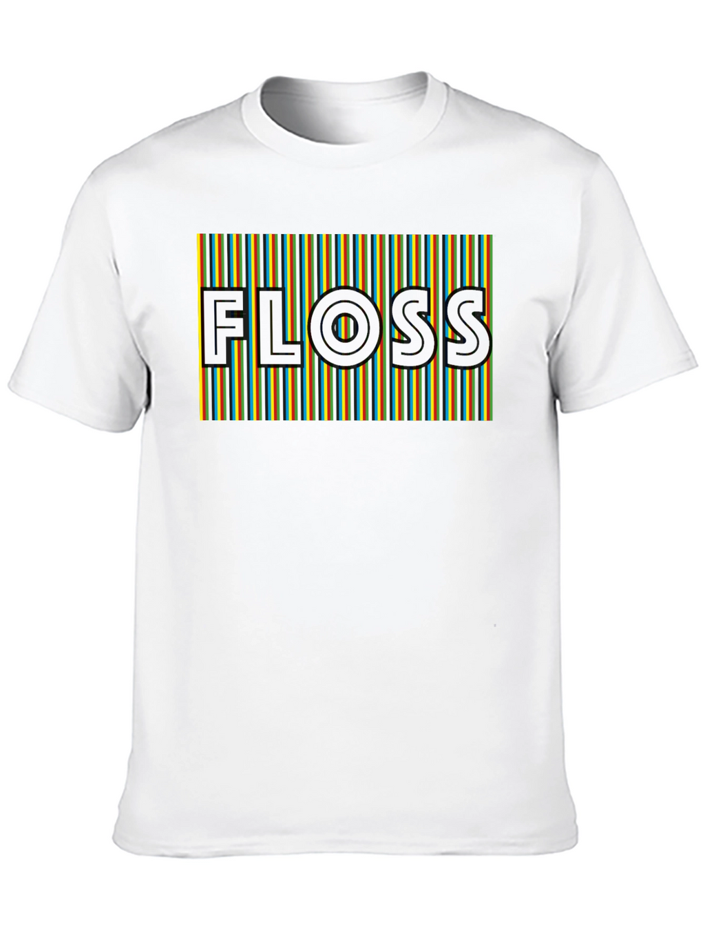 Retro FLOSS Graphic T-Shirt - Comfortable Black Tee