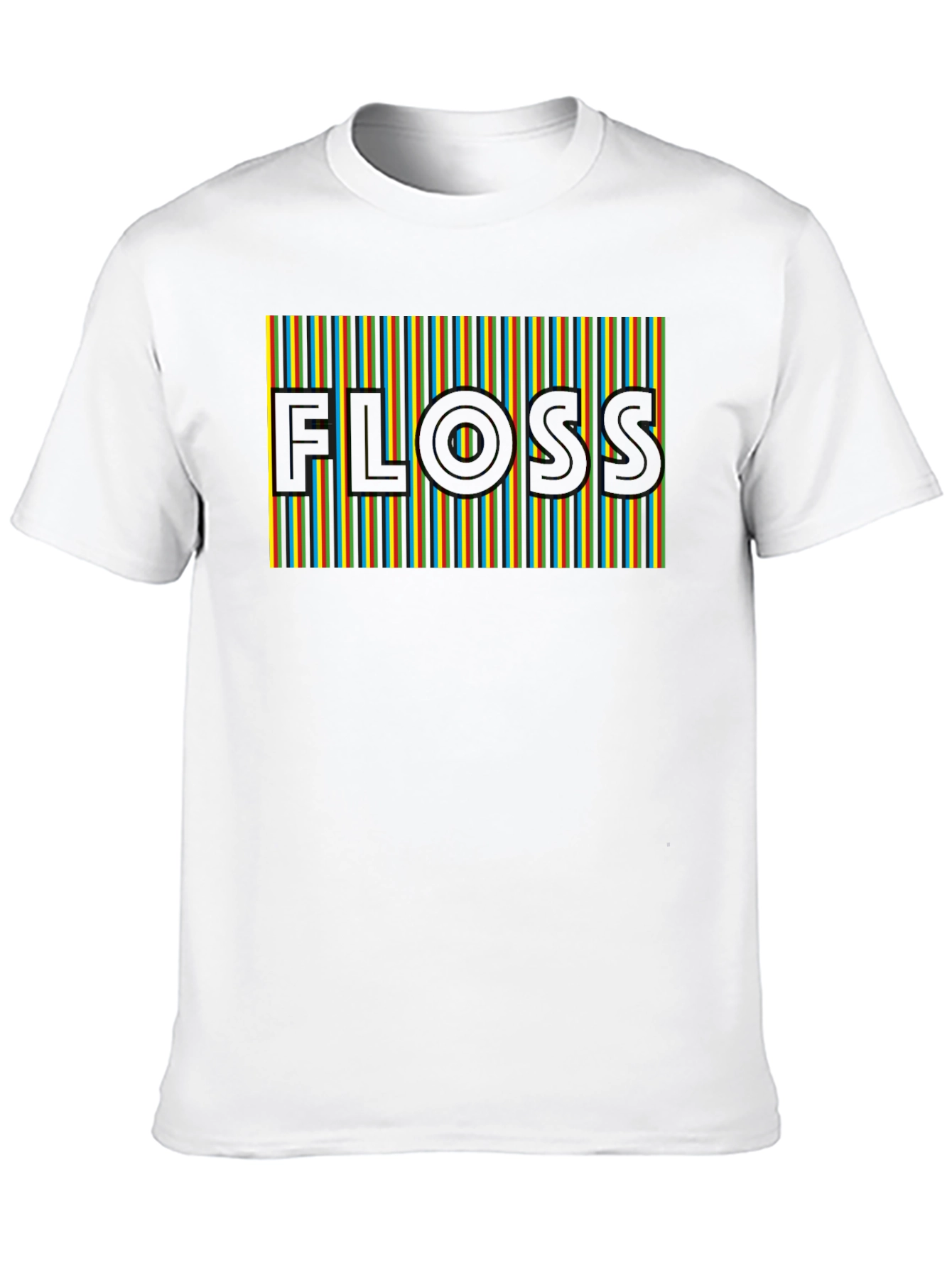 Retro FLOSS Graphic T-Shirt - Comfortable Black Tee