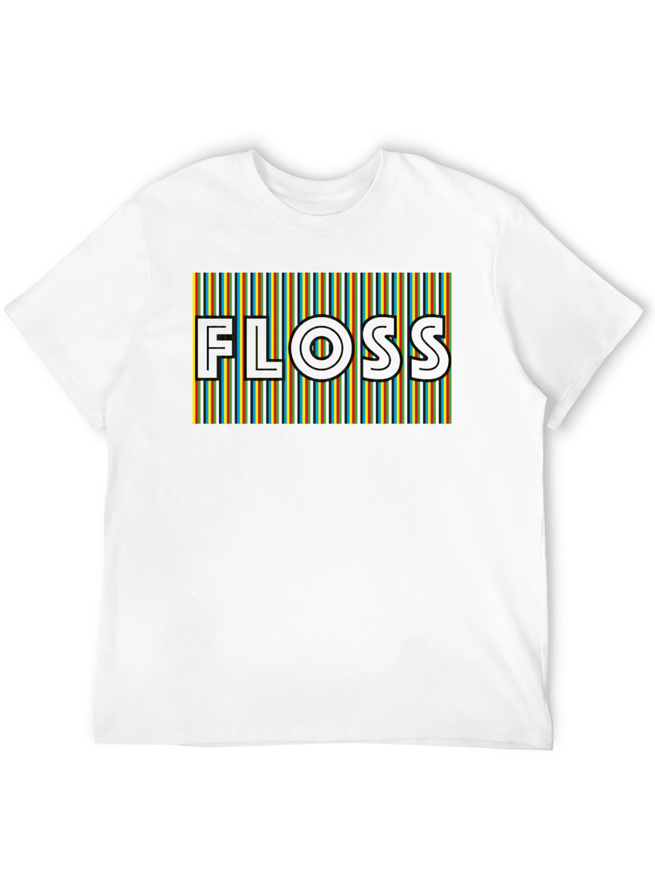 Retro FLOSS Graphic T-Shirt - Comfortable Black Tee