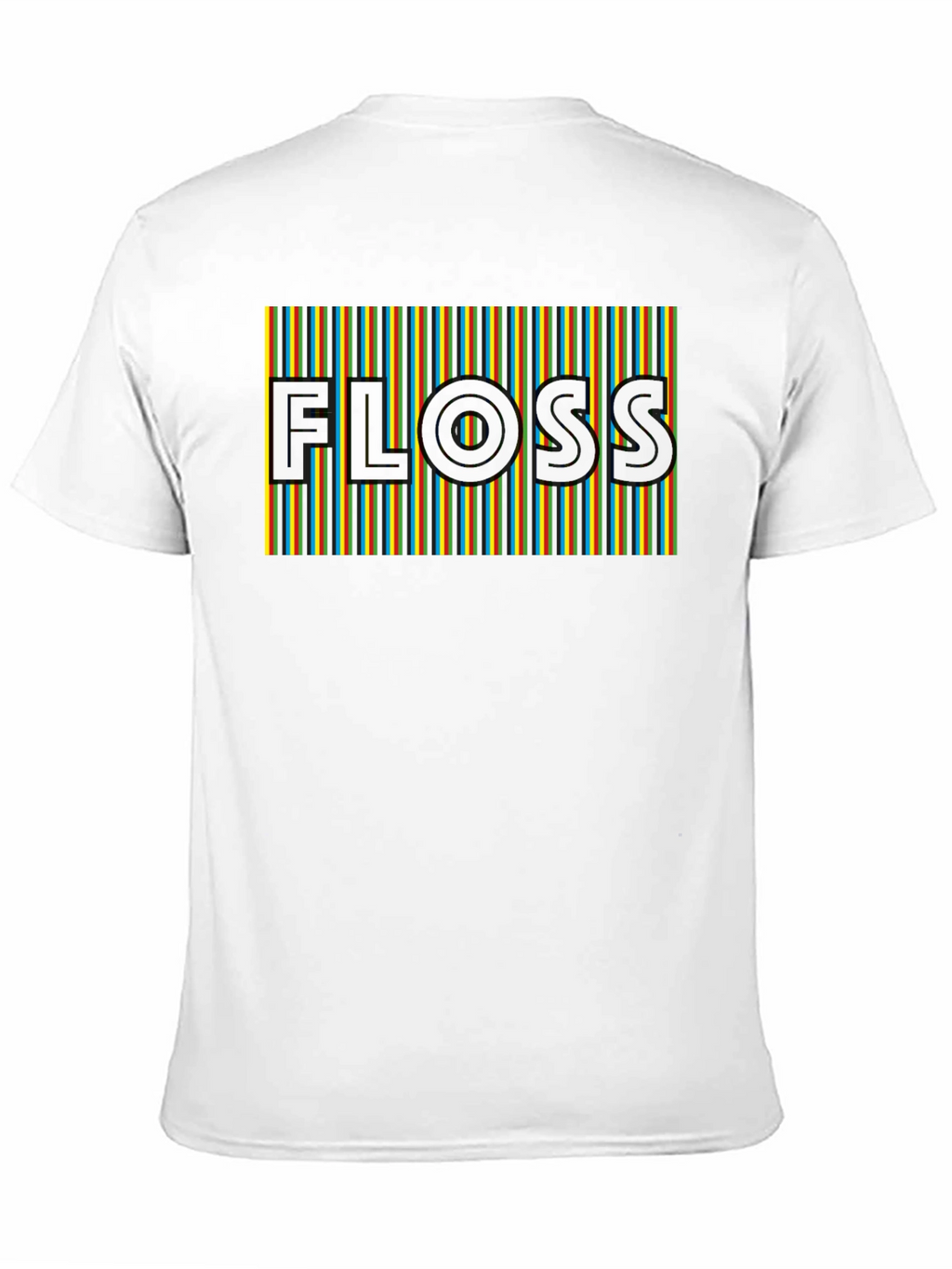 Retro FLOSS Graphic T-Shirt - Comfortable Black Tee