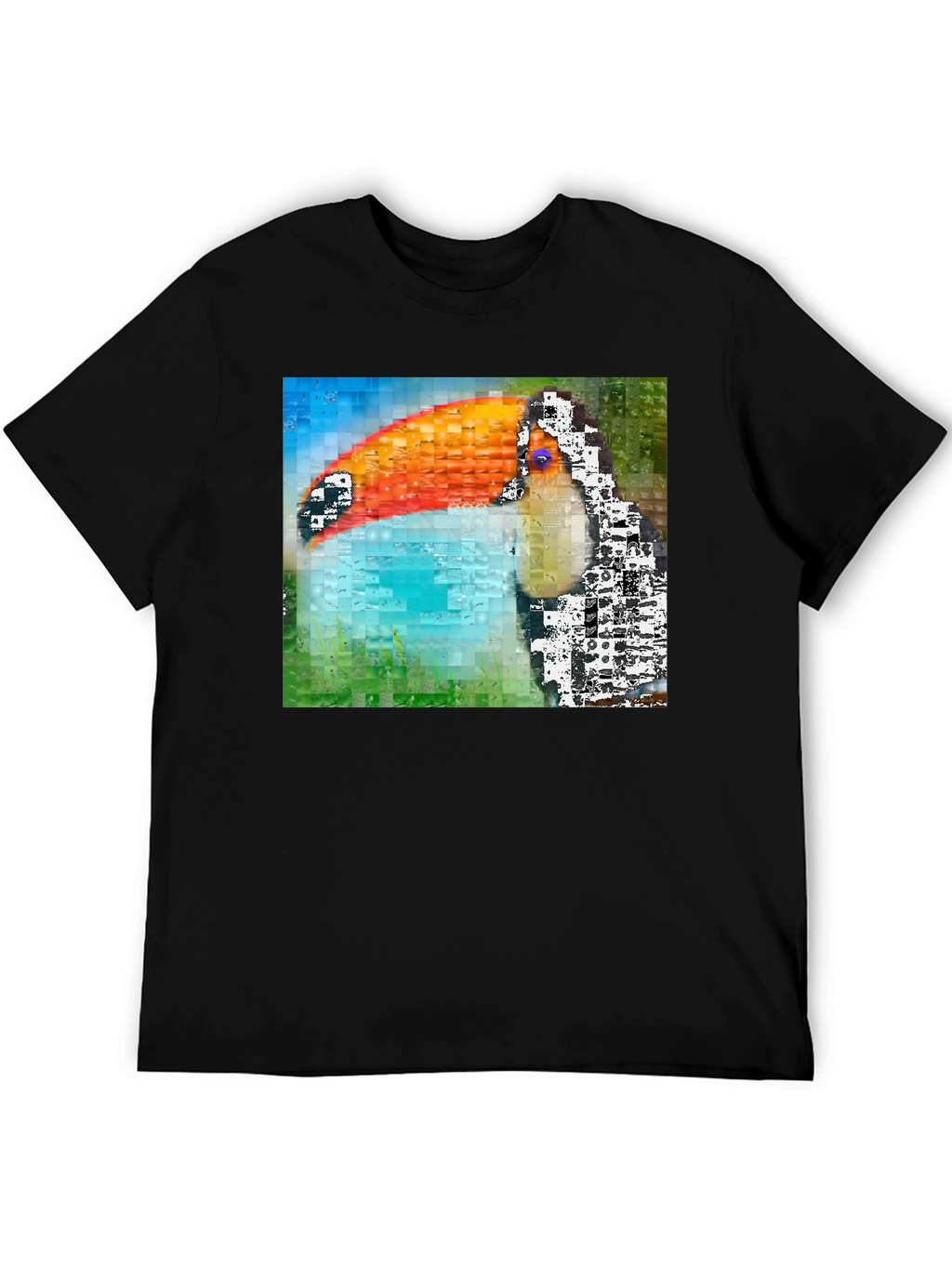 Toucan Mosaic Graphic T-Shirt