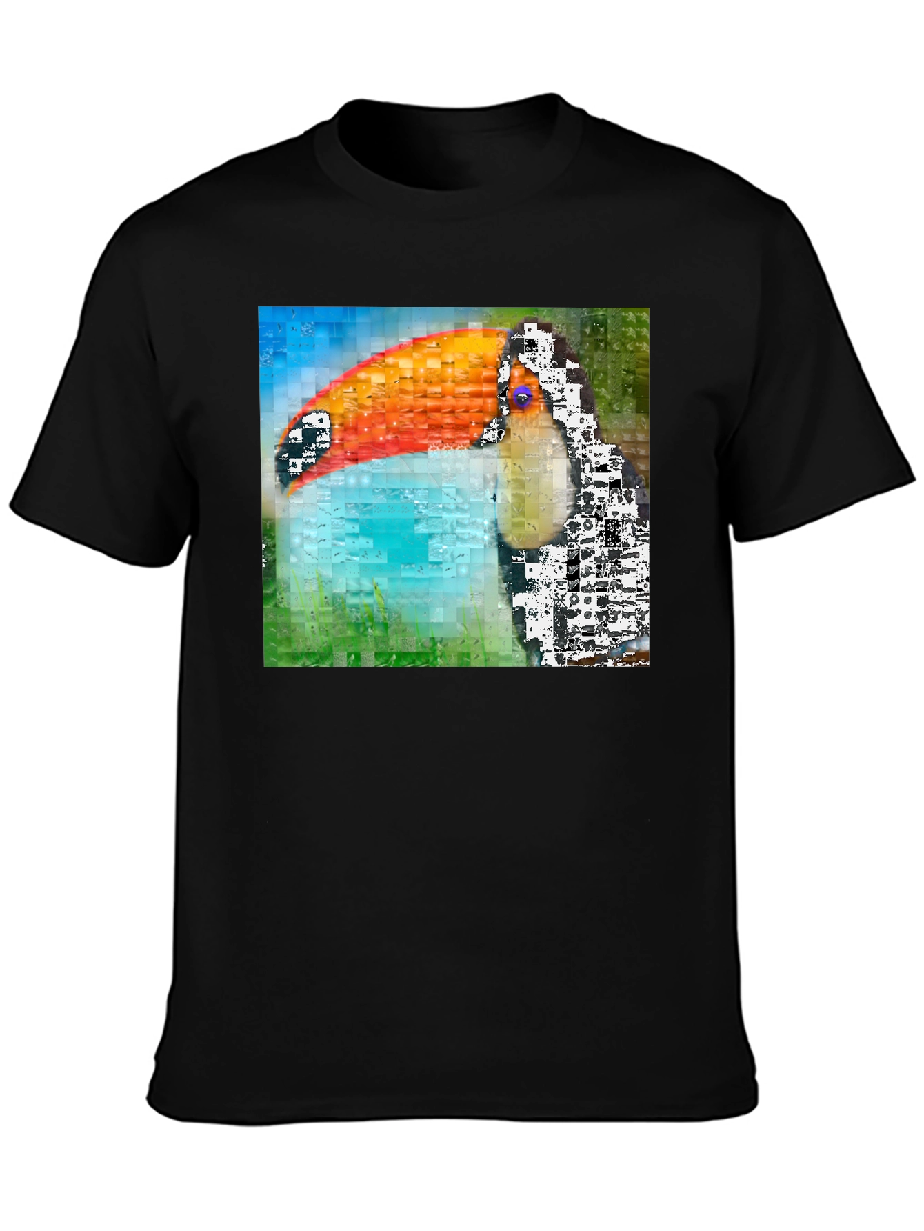 Toucan Mosaic Graphic T-Shirt