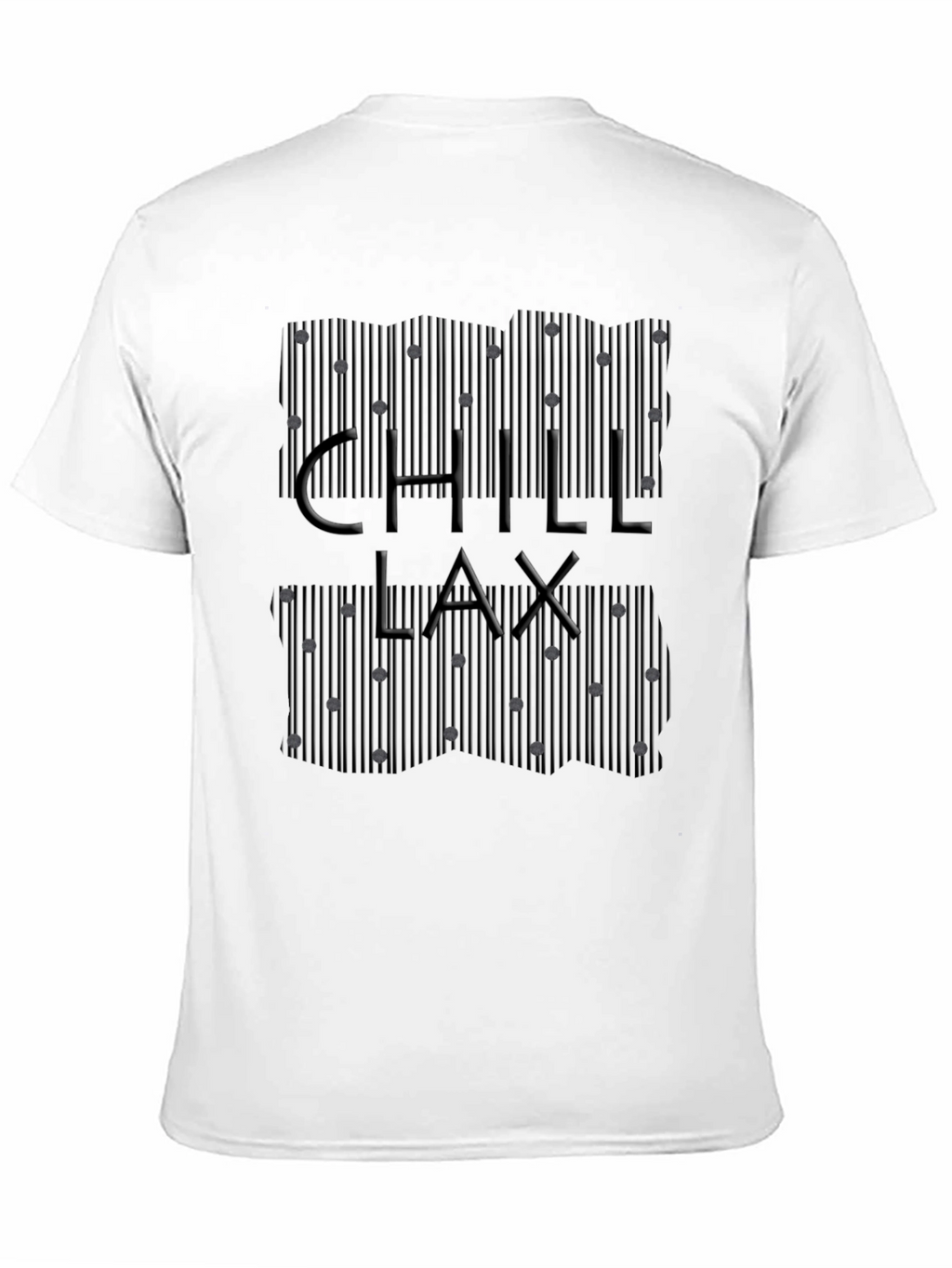 Chill Lax T-Shirt - Modern Striped Design