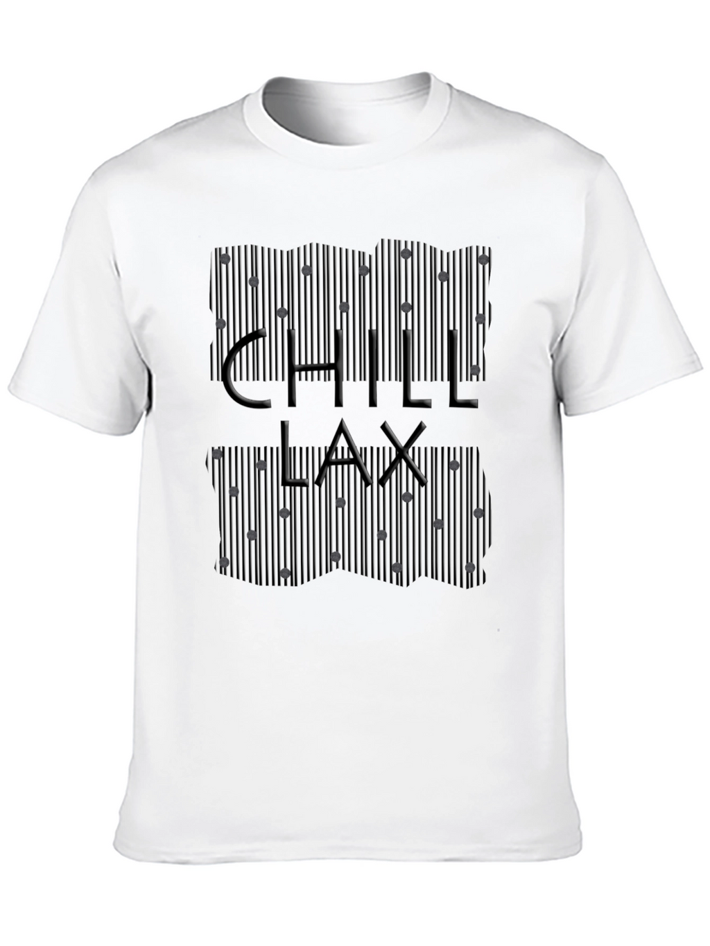Chill Lax T-Shirt - Modern Striped Design