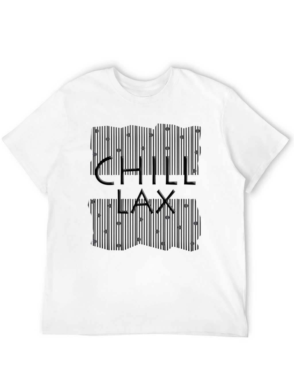 Chill Lax T-Shirt - Modern Striped Design