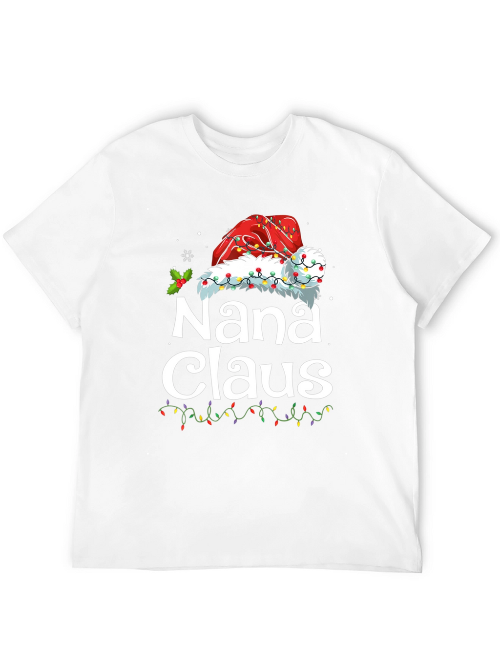 Nana Claus Christmas T-Shirt Santa Hat