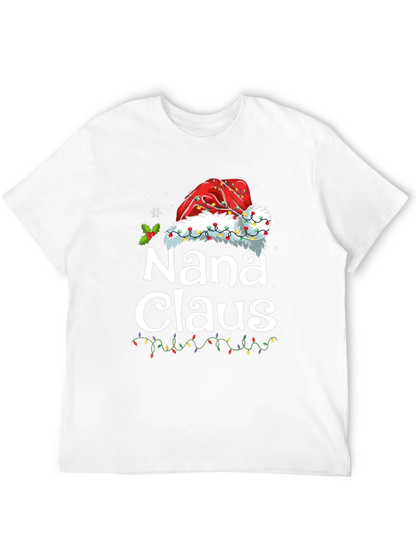 Nana Claus Christmas T-Shirt Santa Hat