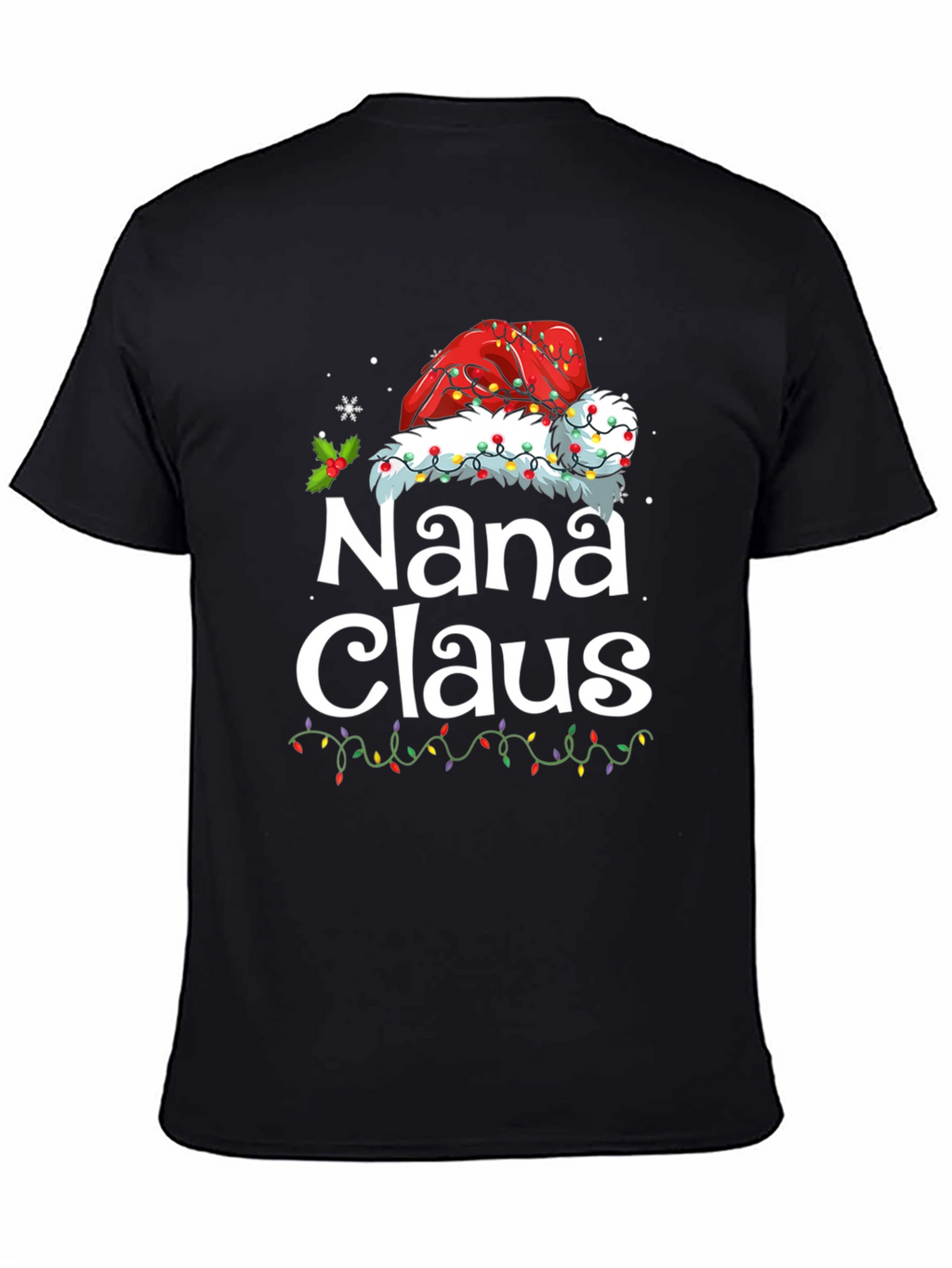 Nana Claus Christmas T-Shirt Santa Hat