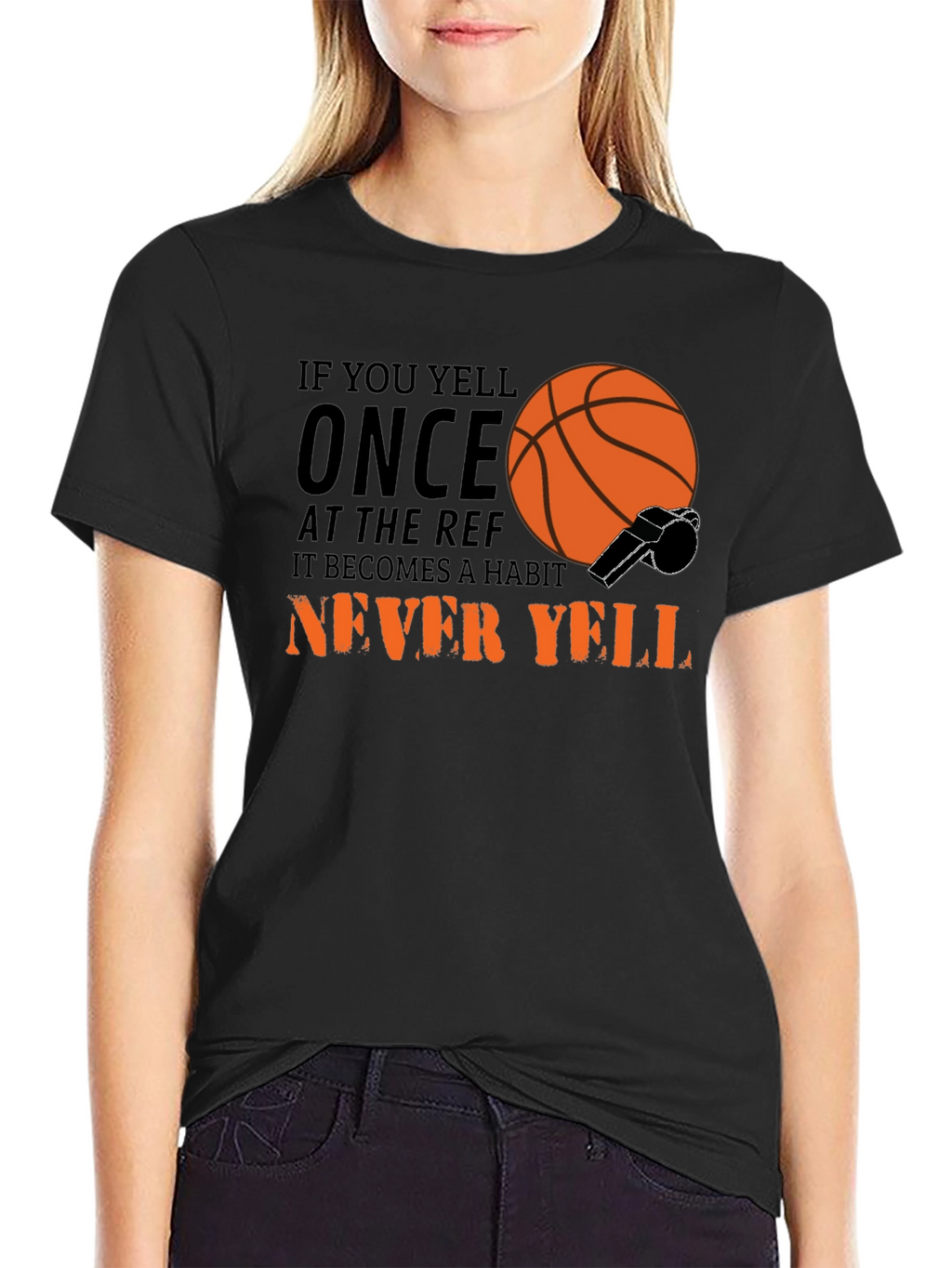 Basketball Ref T-Shirt - Never Yell