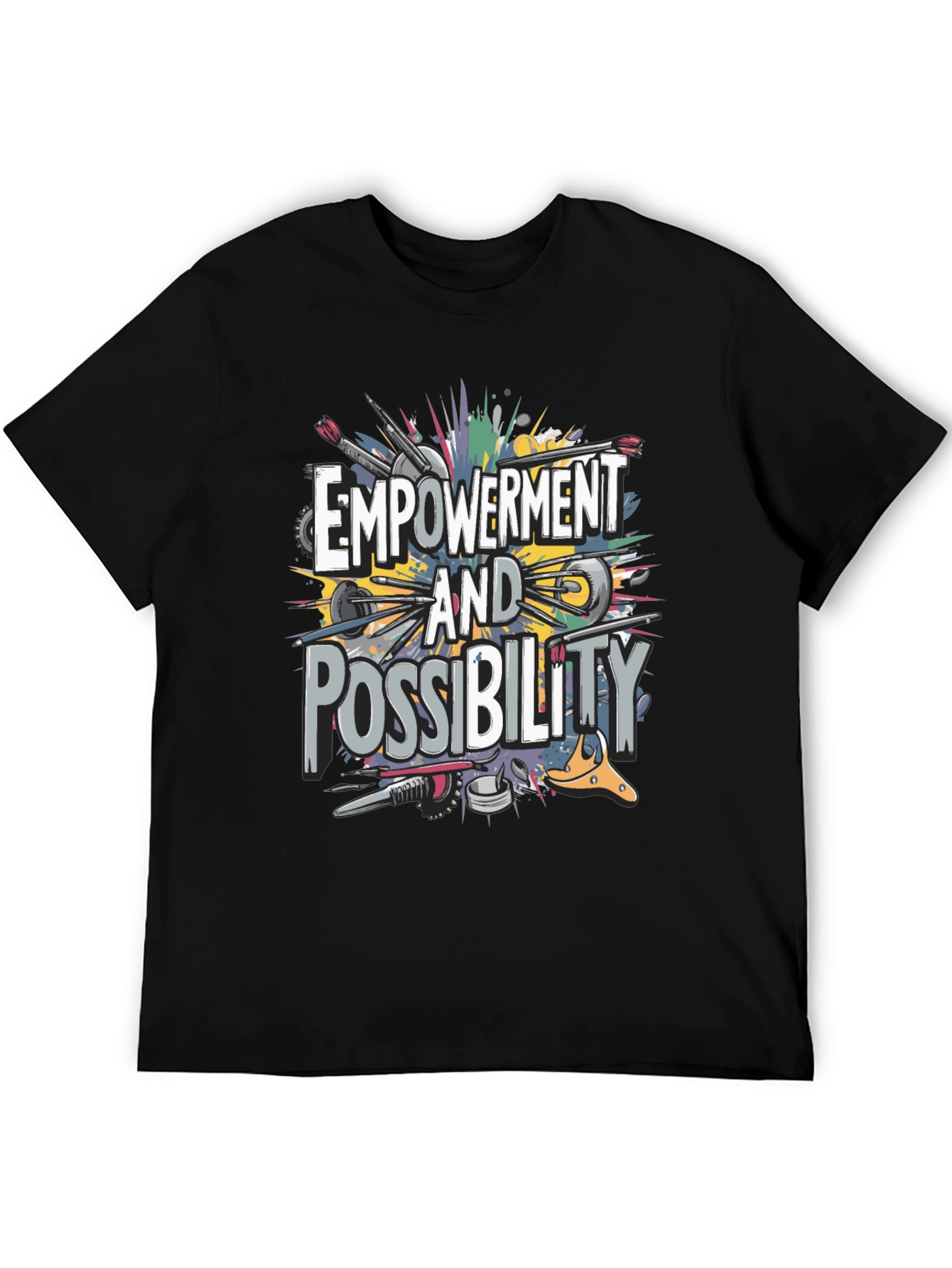 Empowerment & Possibility Graphic T-Shirt - Black